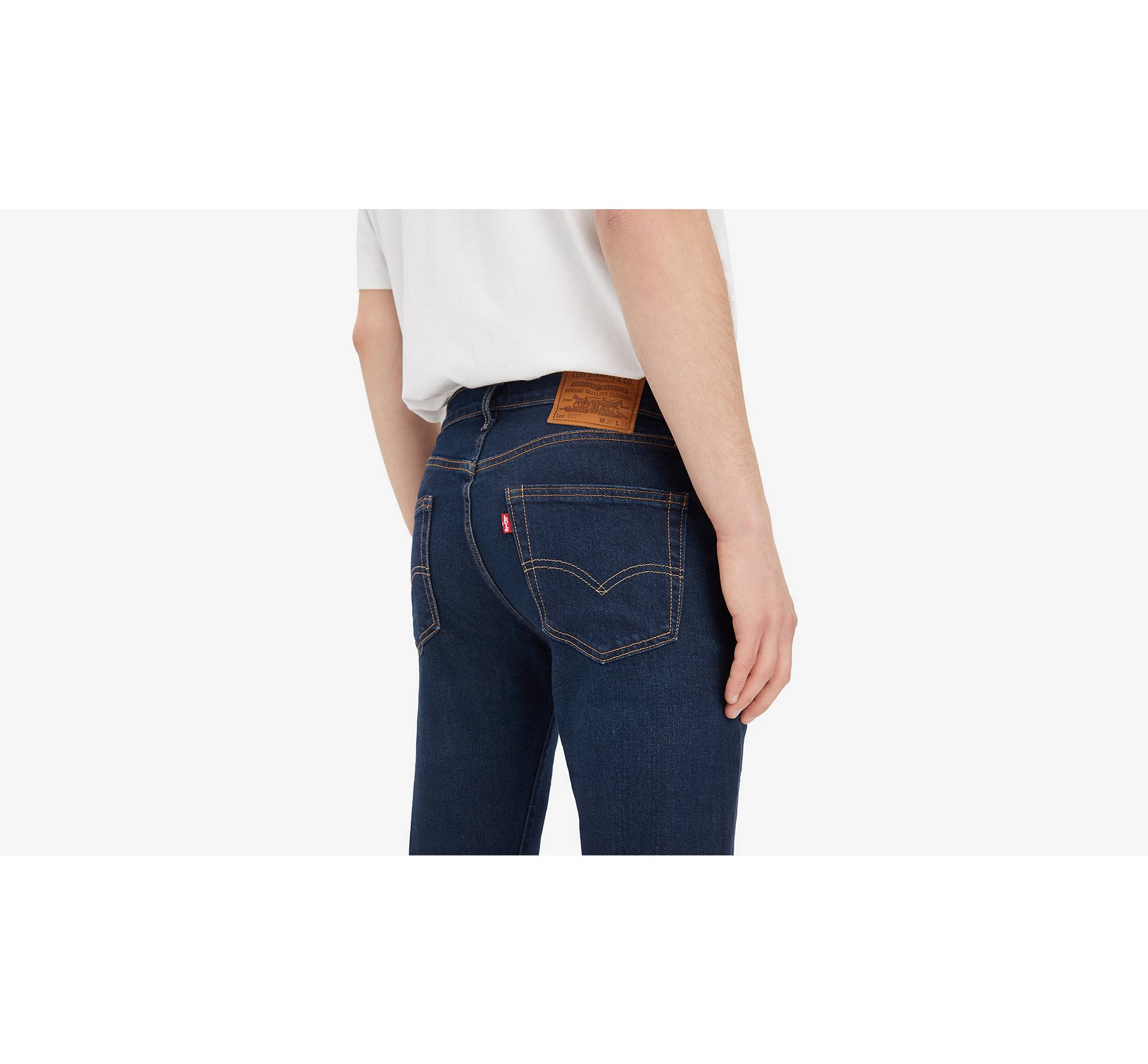 511™ Slim Fit Selvedge Men's Jeans - Dark Wash | Levi's®