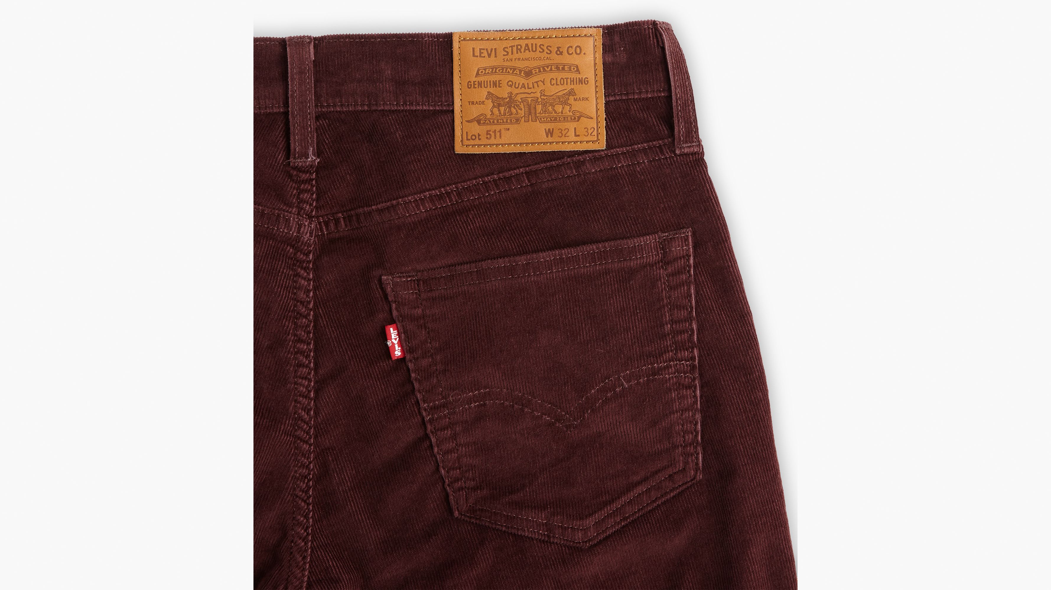 511™ Slim Fit Corduroy Men's Jeans - Brown