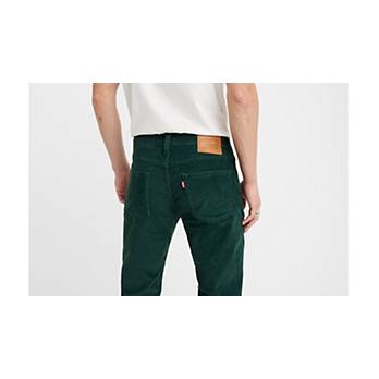 Fine corduroy trousers in a slim fit in Green