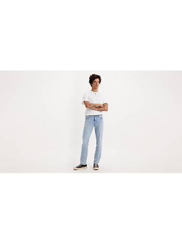 리바이스 Levi 511 Slim Fit Mens Jeans,Cannon Ball - Light Wash - Stretch