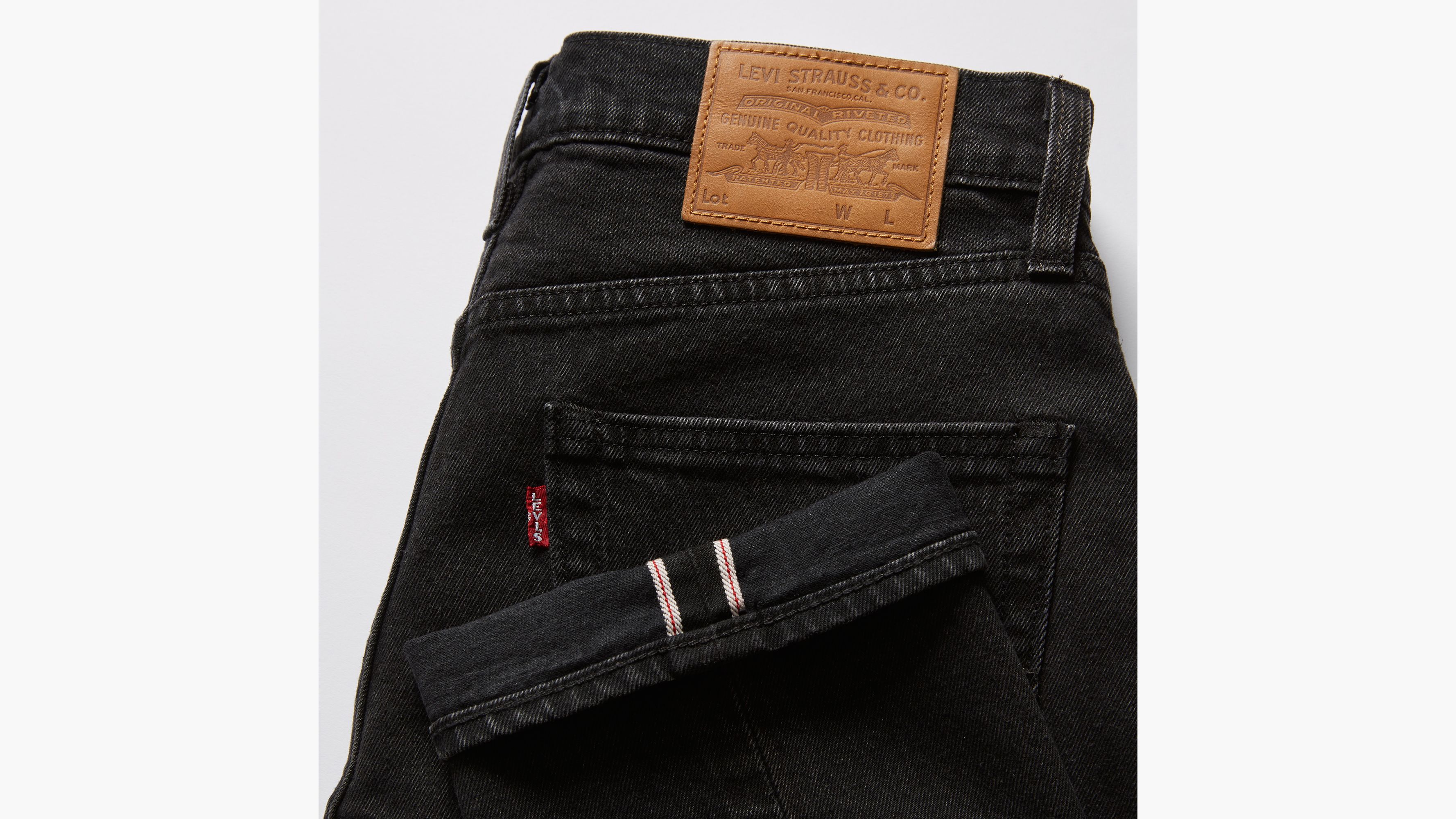 511™ Slim Fit Selvedge Men's Jeans - Black | Levi's® US