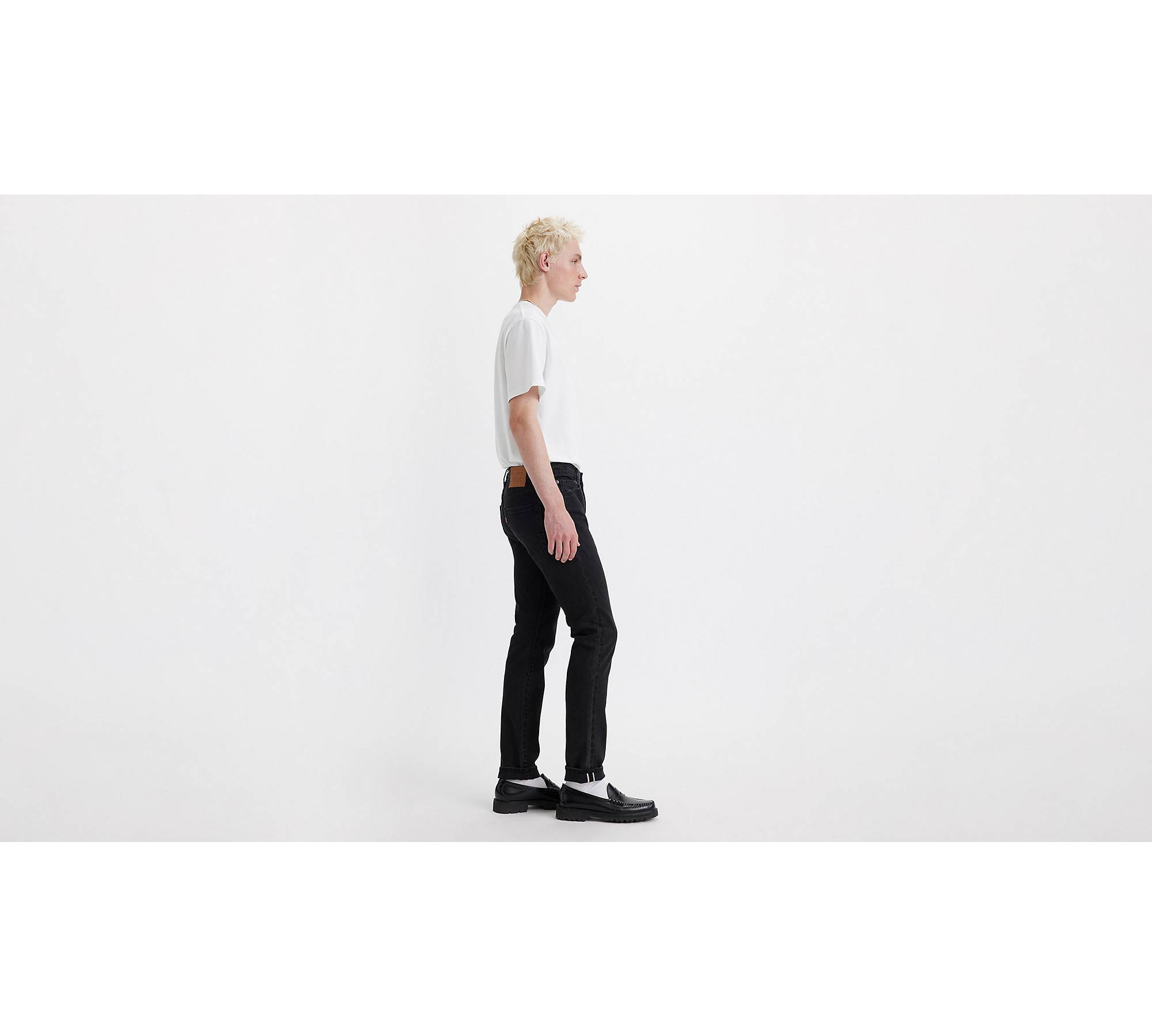 511™ Slim Fit Selvedge Men's Jeans - Black | Levi's® US