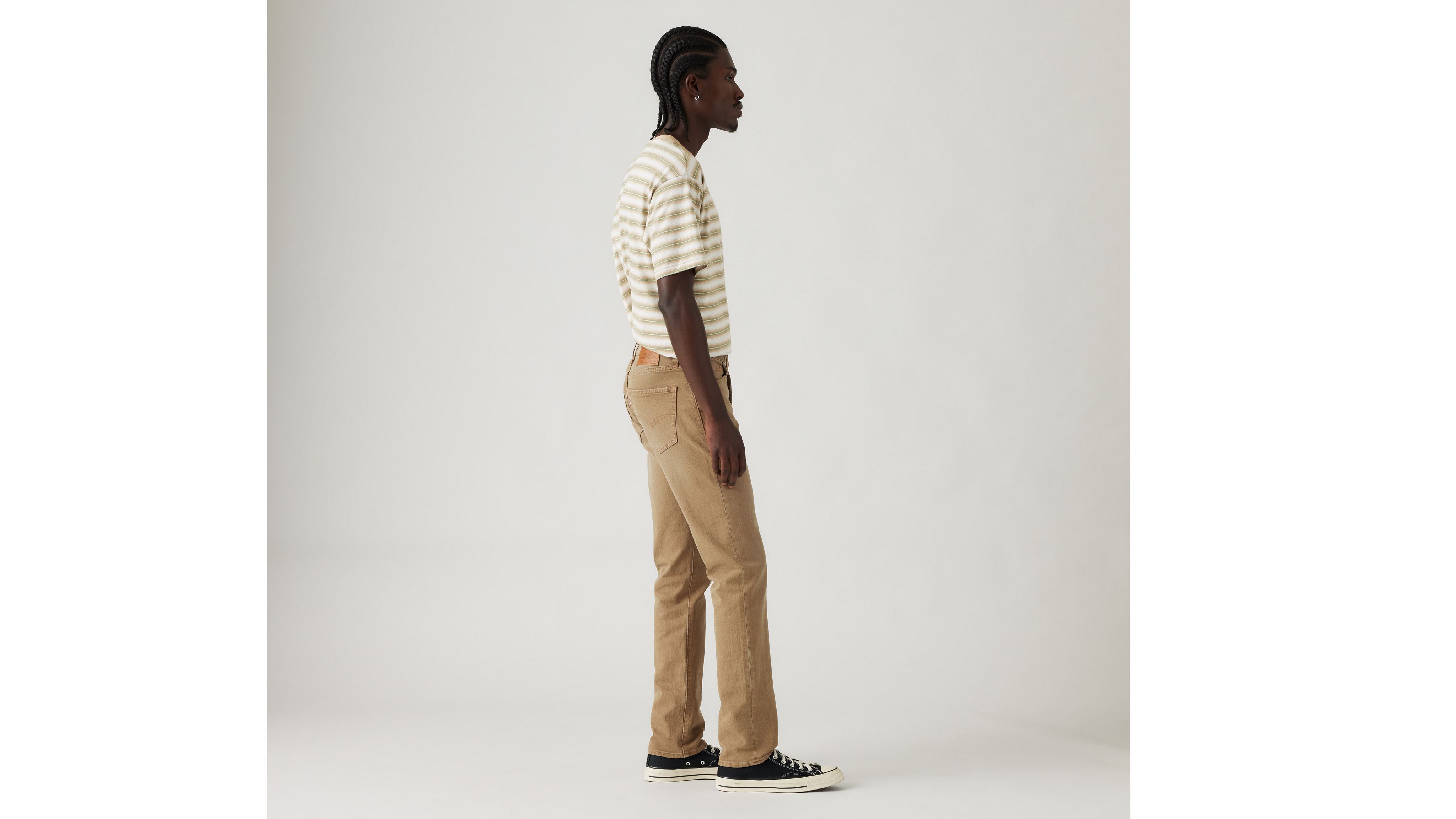 Levi's Xx Chino Std Ii Pants British Khaki Worn In Gd In Ash Tree Brown Garment Dye
