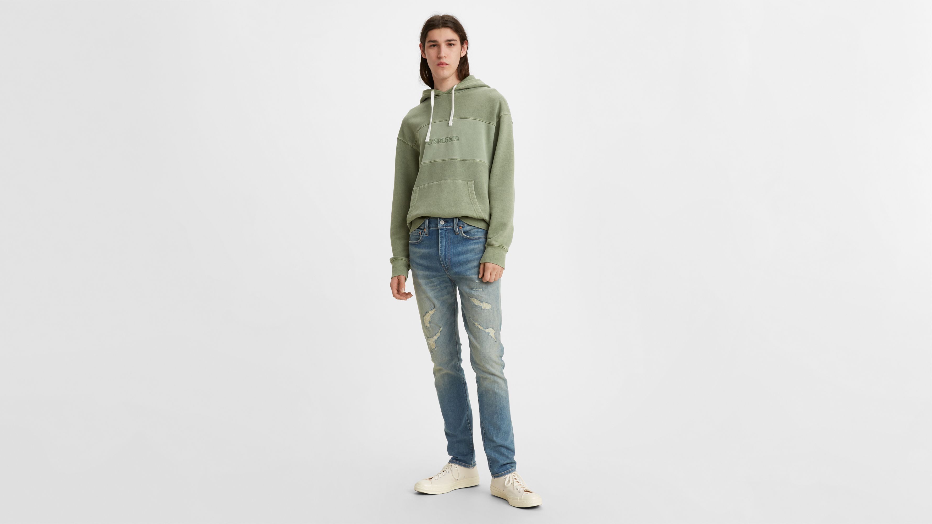 mens medium wash denim jeans