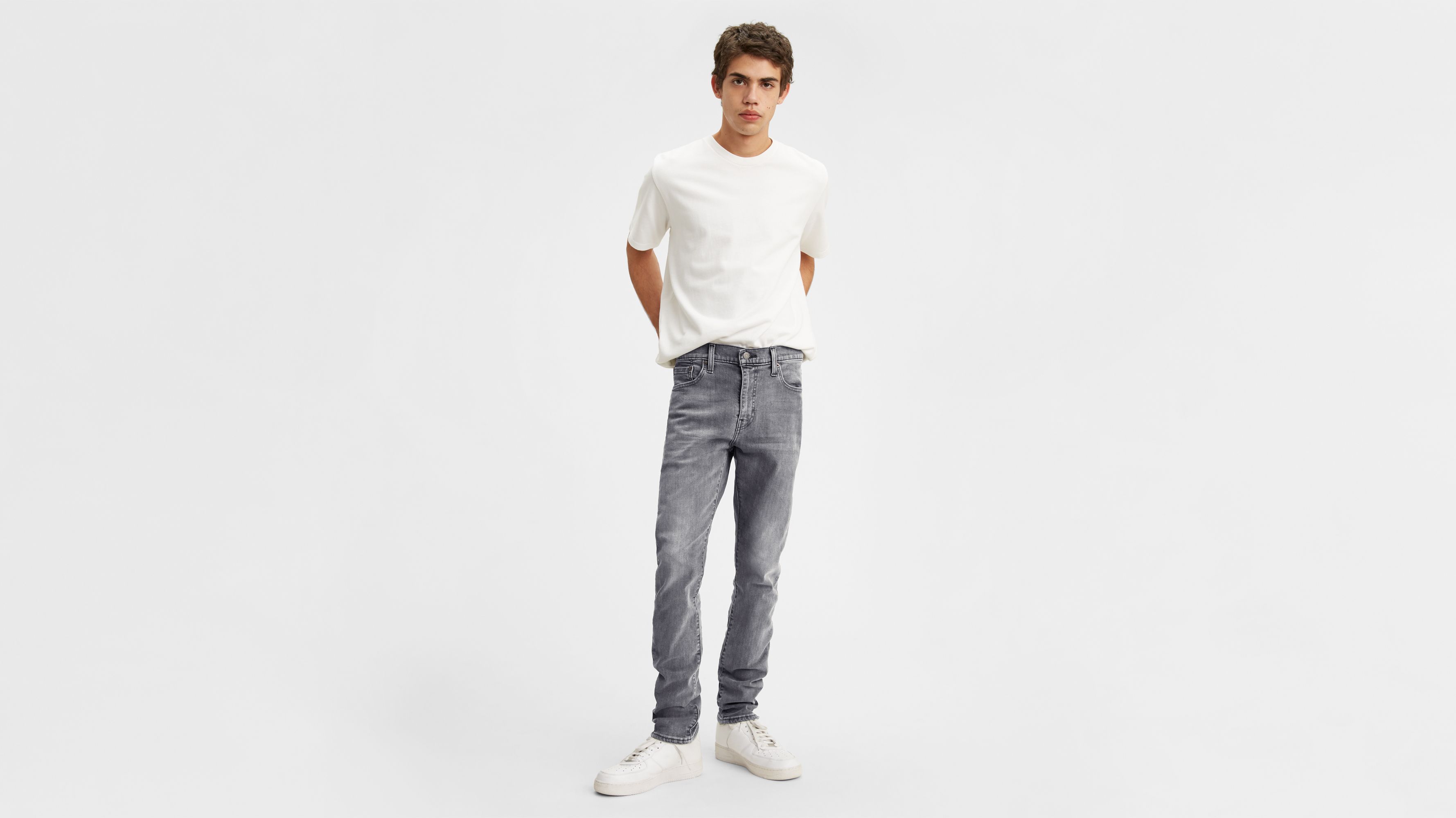 510™ Skinny Fit Levi's® Flex Men's Jeans - Grey | Levi's® US