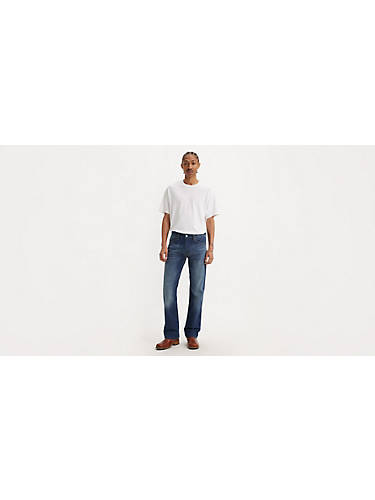 리바이스 Levi 527 Slim Bootcut Mens Jeans,Wave Allusions - Dark Wash - Stretch