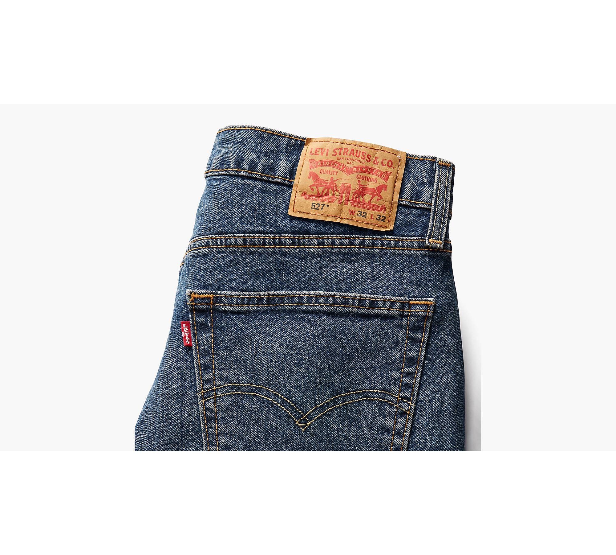 Denim Levis Mens 527 Slim Bootcut Jeans - Get The Label