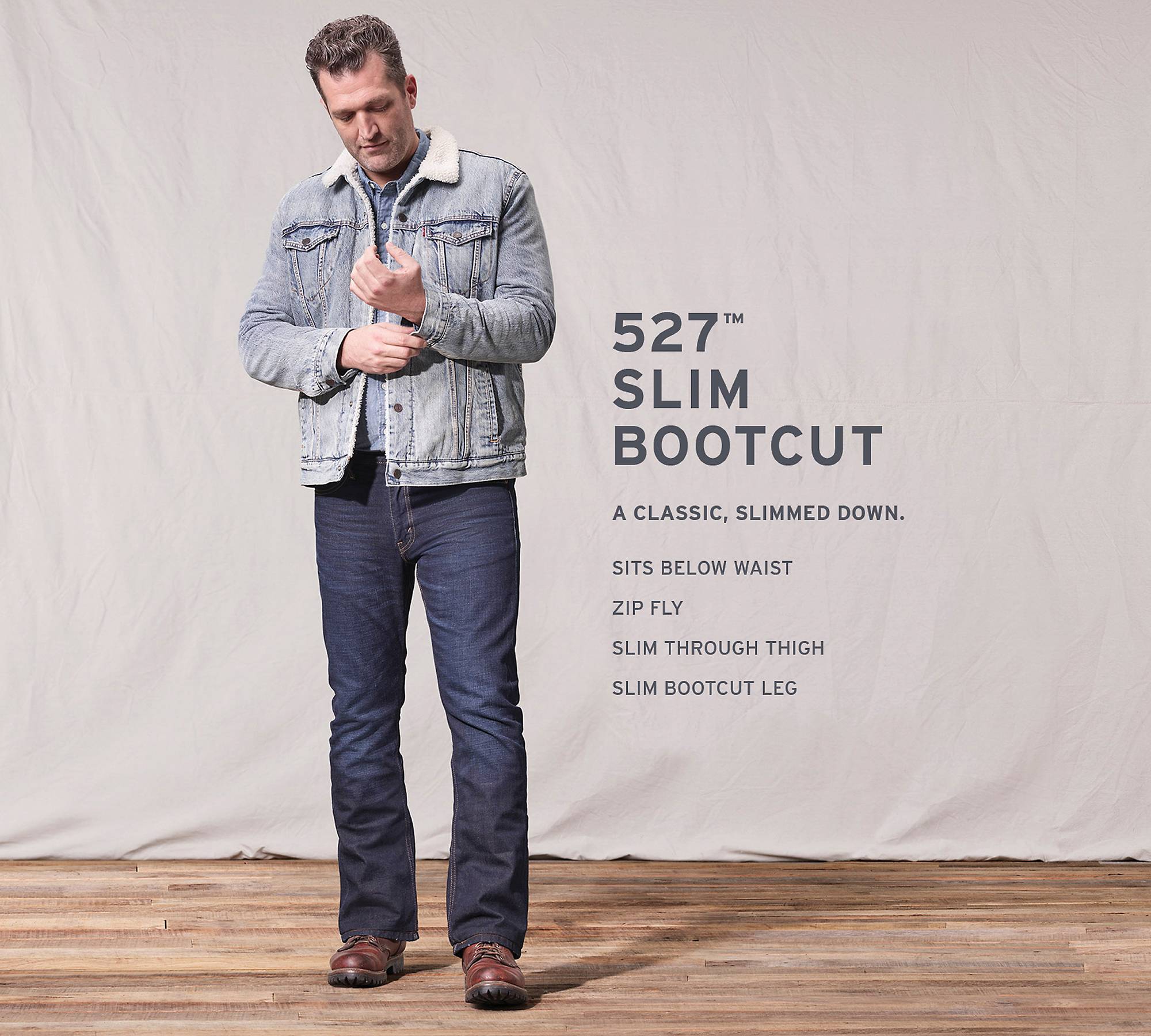 Hængsel Alexander Graham Bell definitive 527™ Slim Bootcut Levi's® Flex Men's Jeans - Light Wash | Levi's® US
