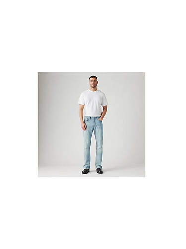 리바이스 Levi 527 Slim Bootcut Mens Jeans,Here we Stop - Medium Wash - Stretch