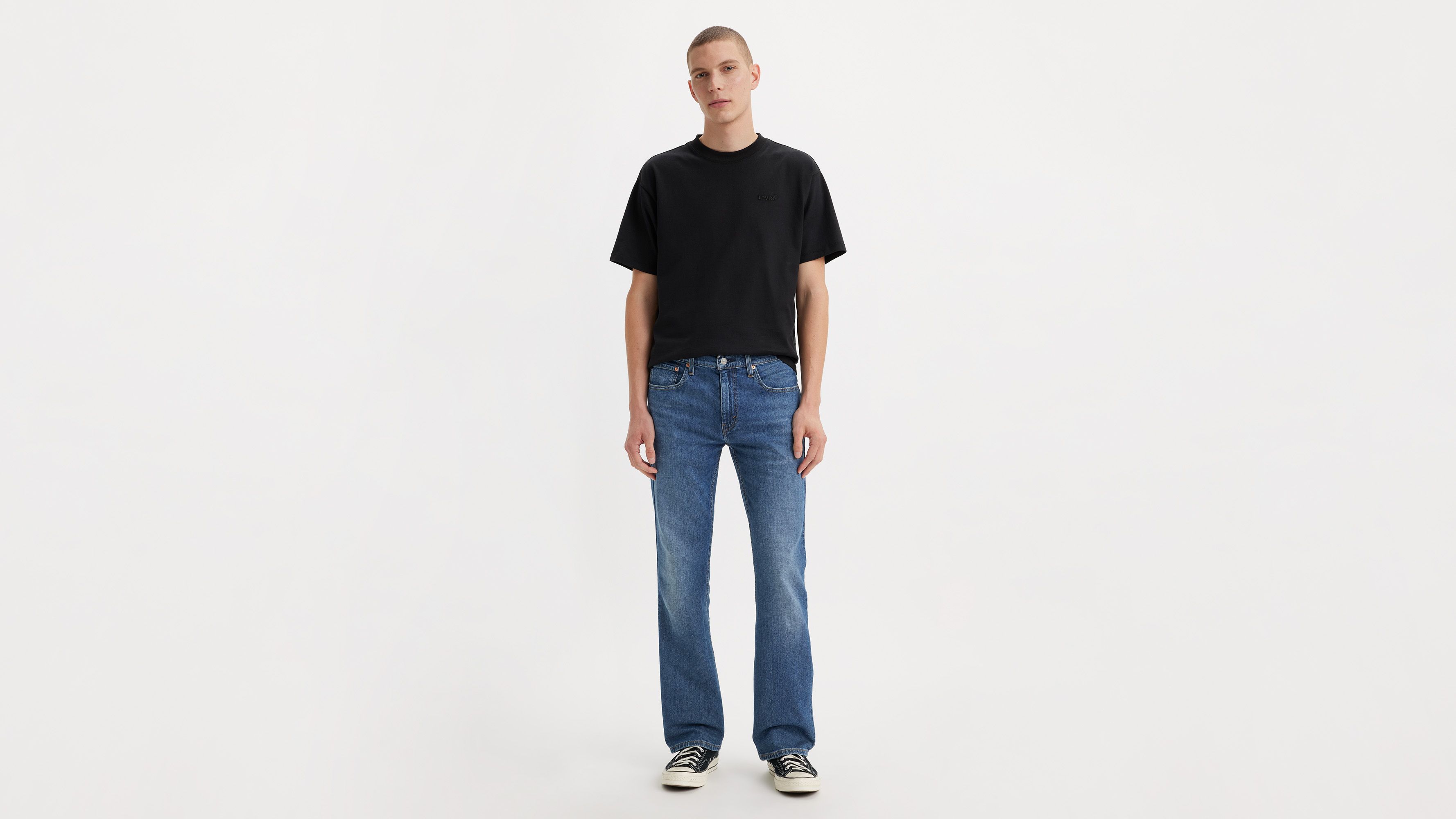 Levis 527 black hot sale bootcut jeans