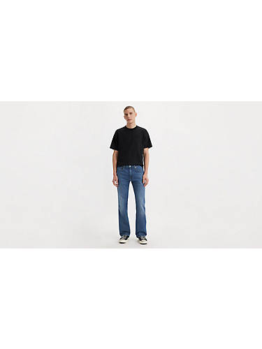 리바이스 Levi 527 Slim Bootcut Mens Jeans,Wanna Go Back - Dark Wash - Stretch