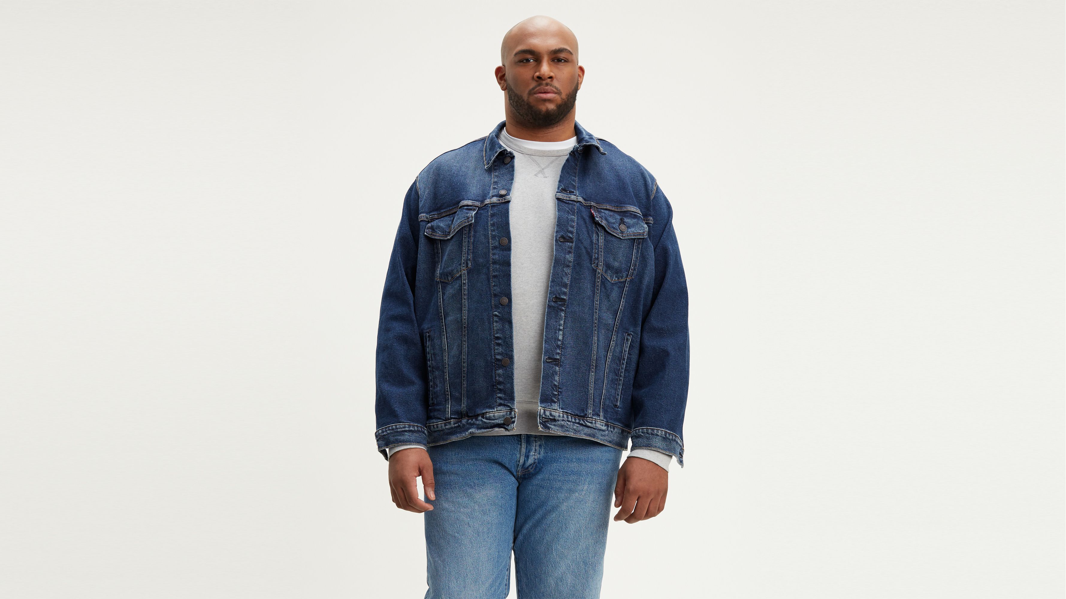 levi's big and tall trucker jacket