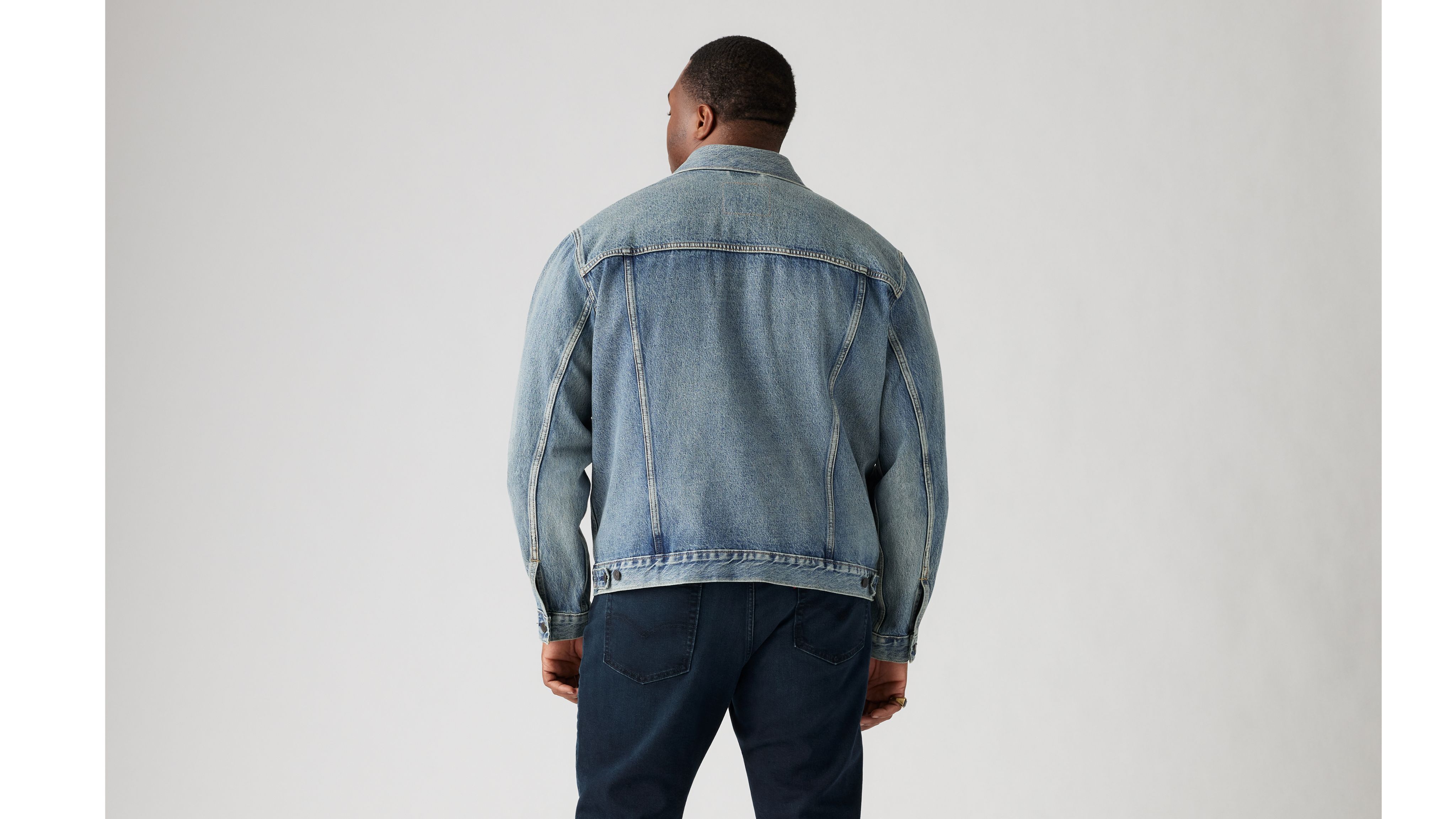 ジャケットその他 LAFUDGESTORE Ulrich Oversized Fit Lip Collar BlueBell 5MM130 Trucker Jacket (big & Tall) - Blue | Levi's® LI