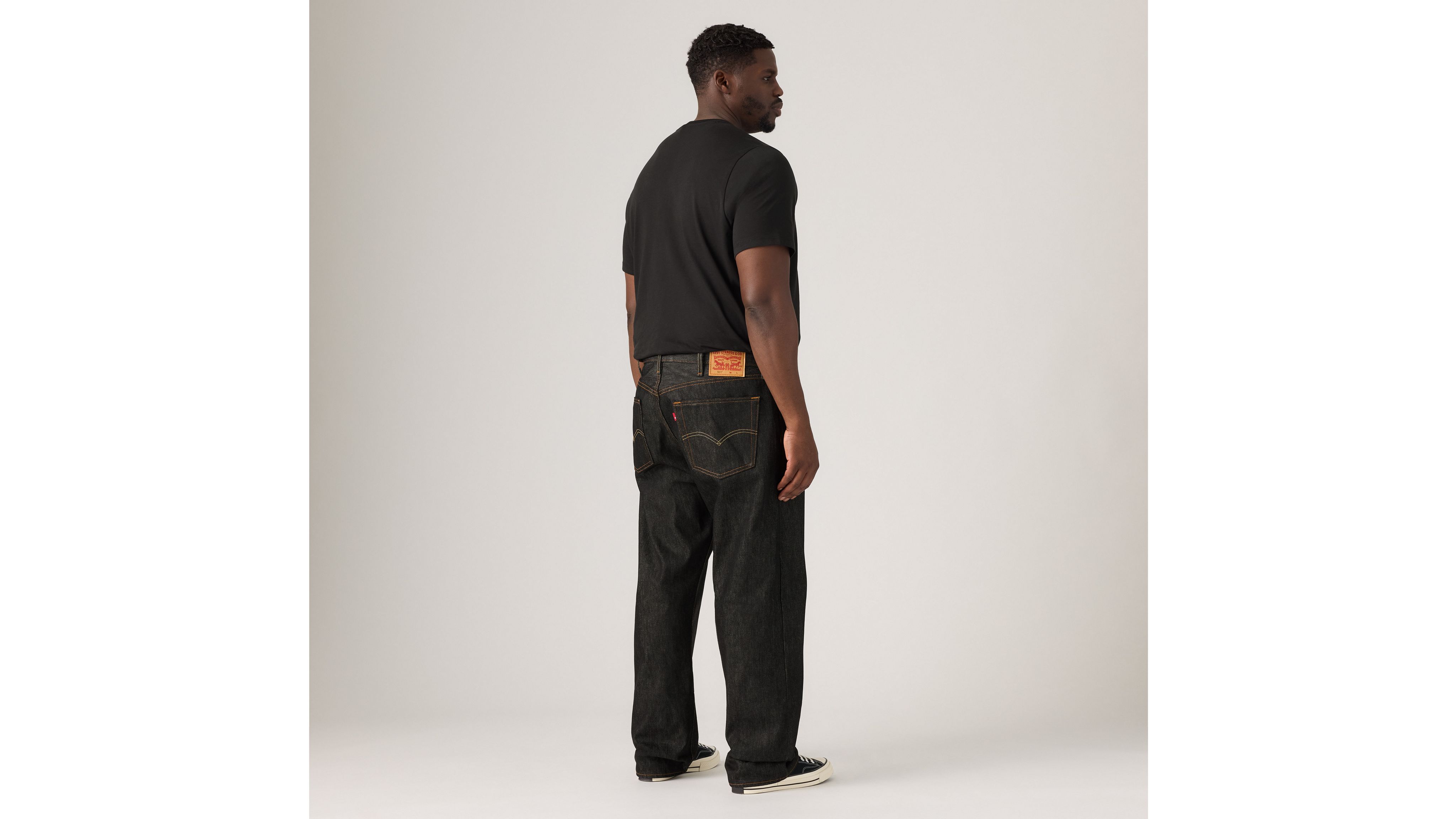 Levi's 501 Shrink-to-fit Men's Jeans (big & Tall) 44x32 In Black