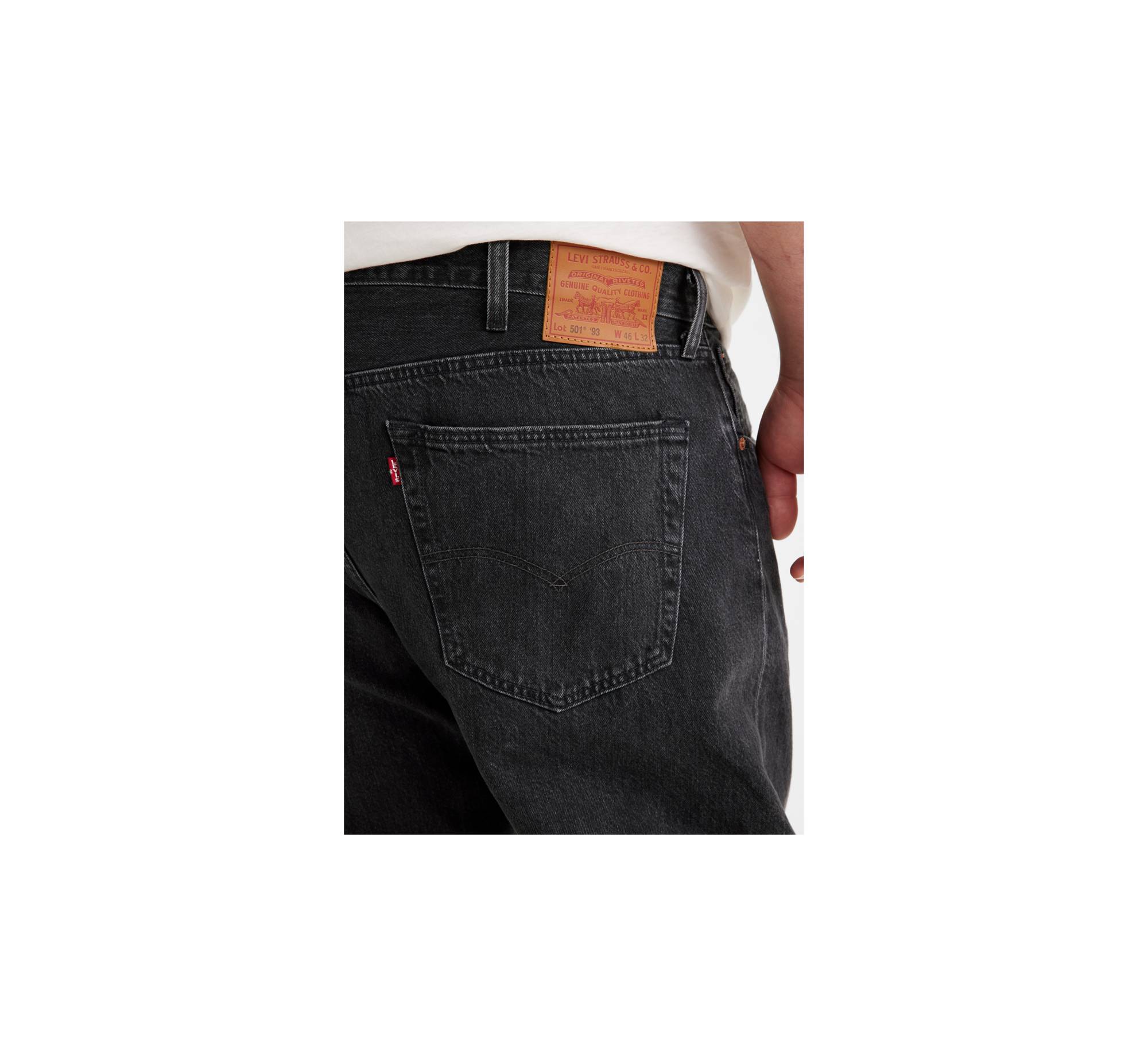 501® Levi's® Original Jeans (big & Tall) - Black | Levi's® XK