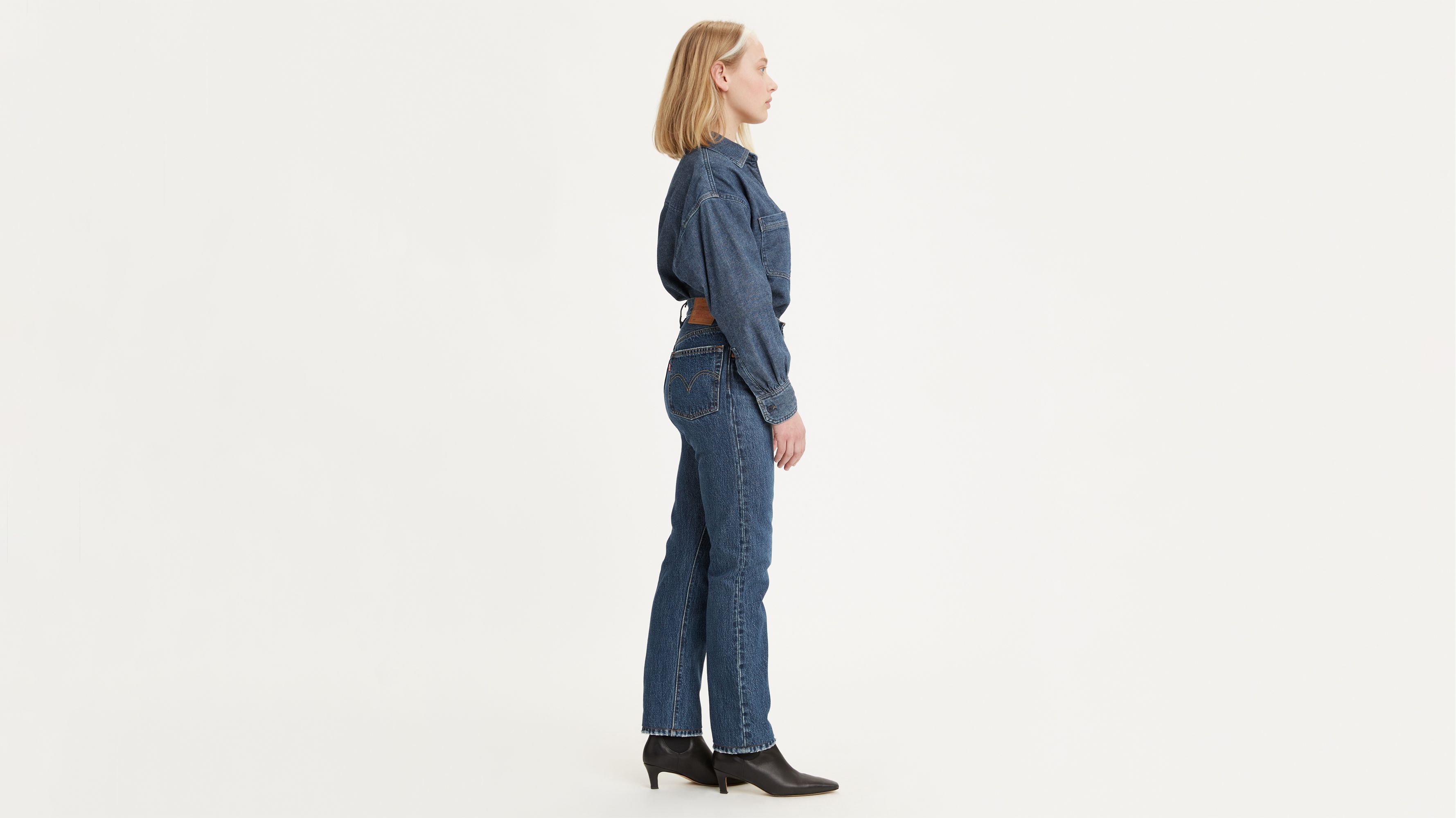  Levi's Jeans Premium 501 Original Fit para mujer, Hits  Different - Índigo claro : Ropa, Zapatos y Joyería