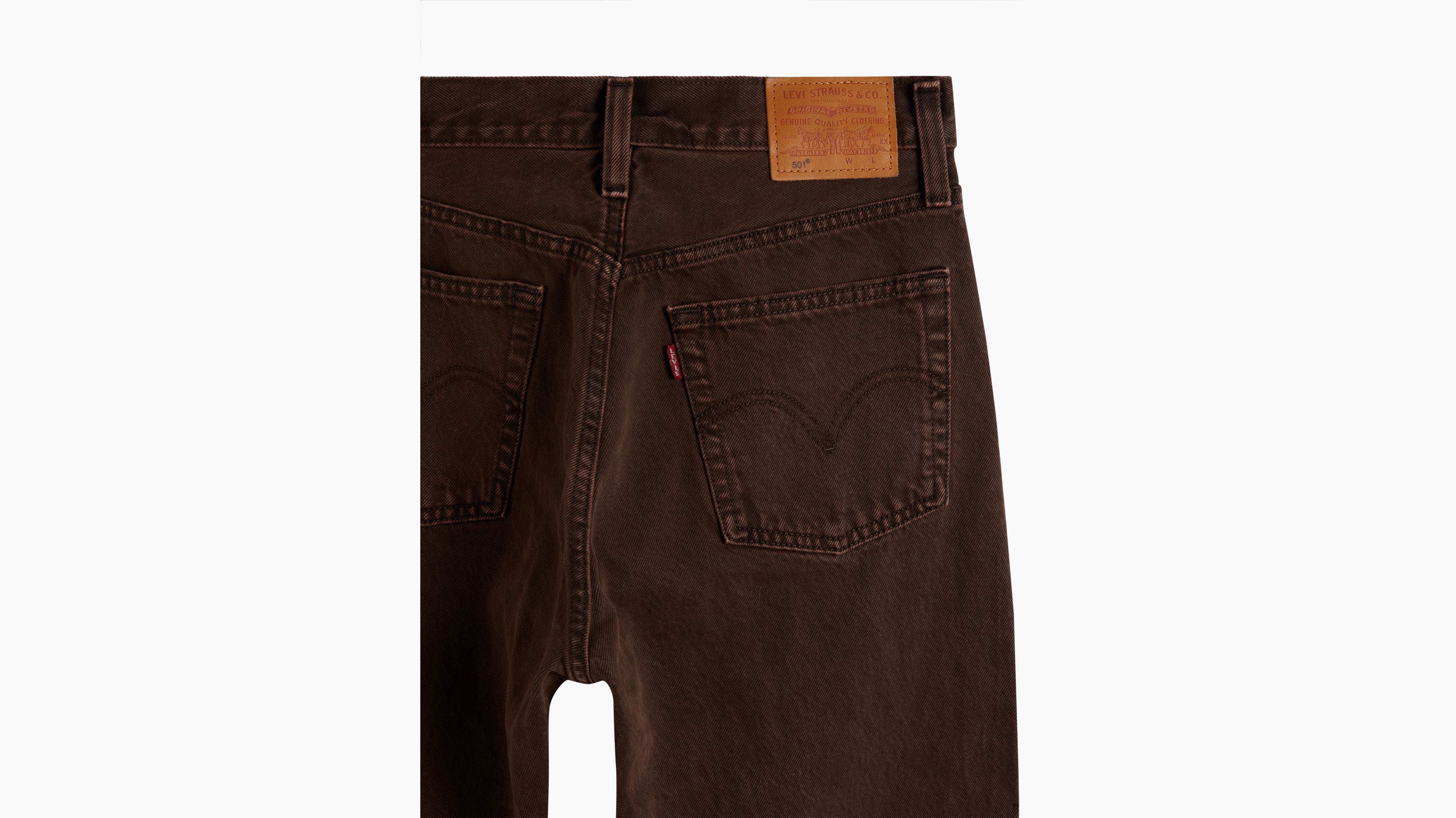 brown 501 levi's jeans