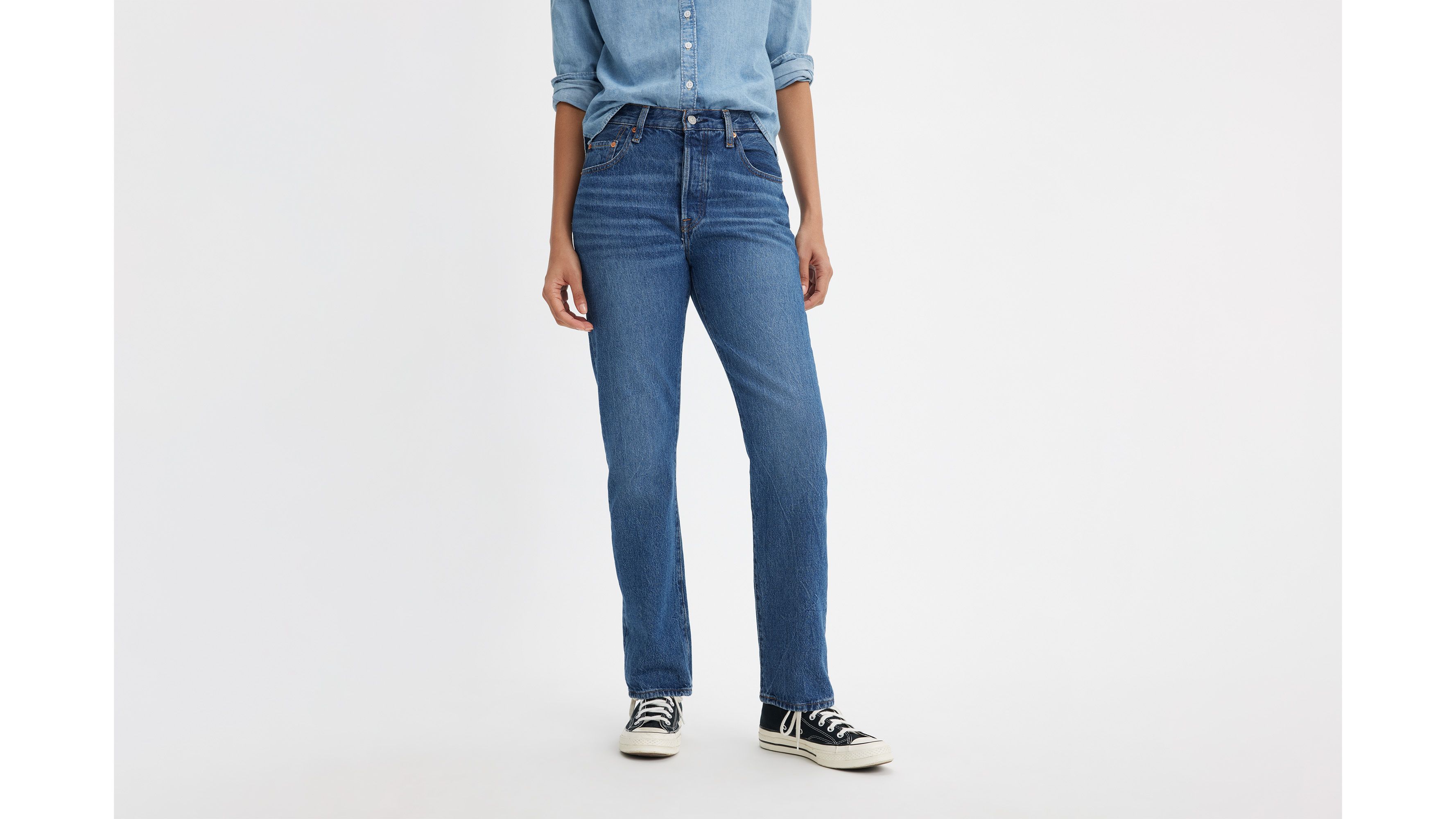 Levi's 501 Original Fit Women's Jeans 27x32 In Blue