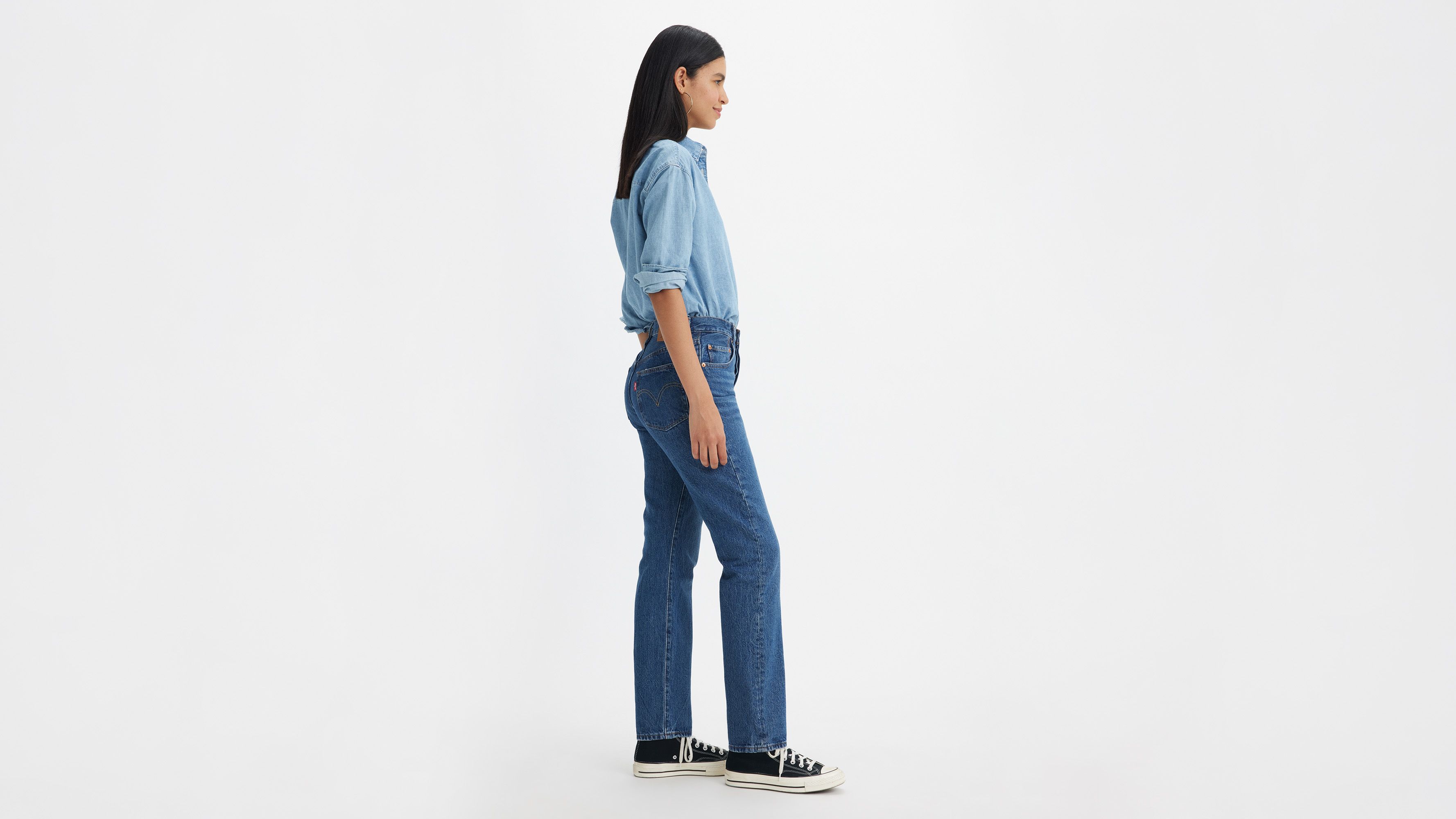 Jean droit levis online 501 femme