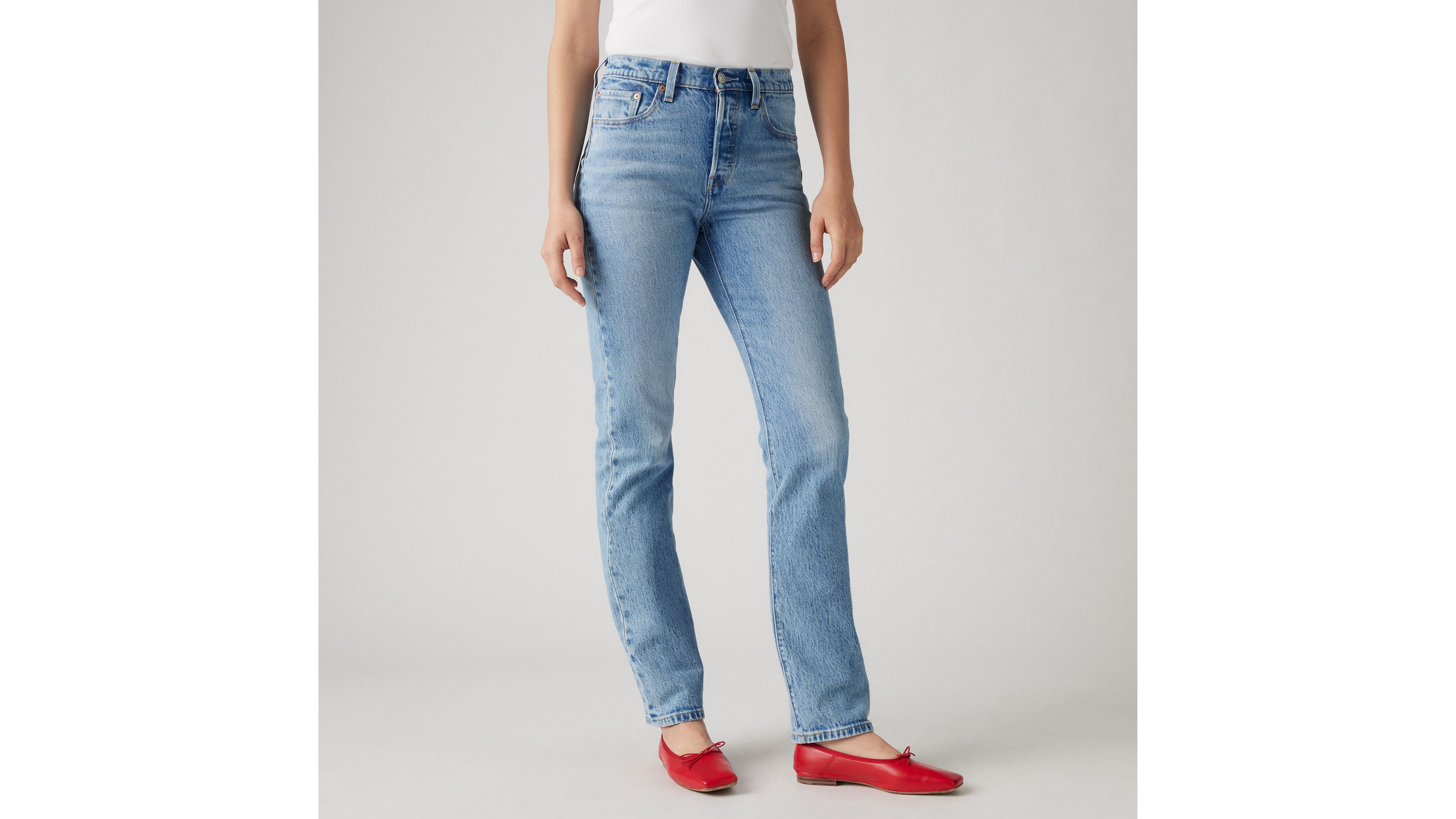 Pantalón Levis 501 Rolled Mujer Azul