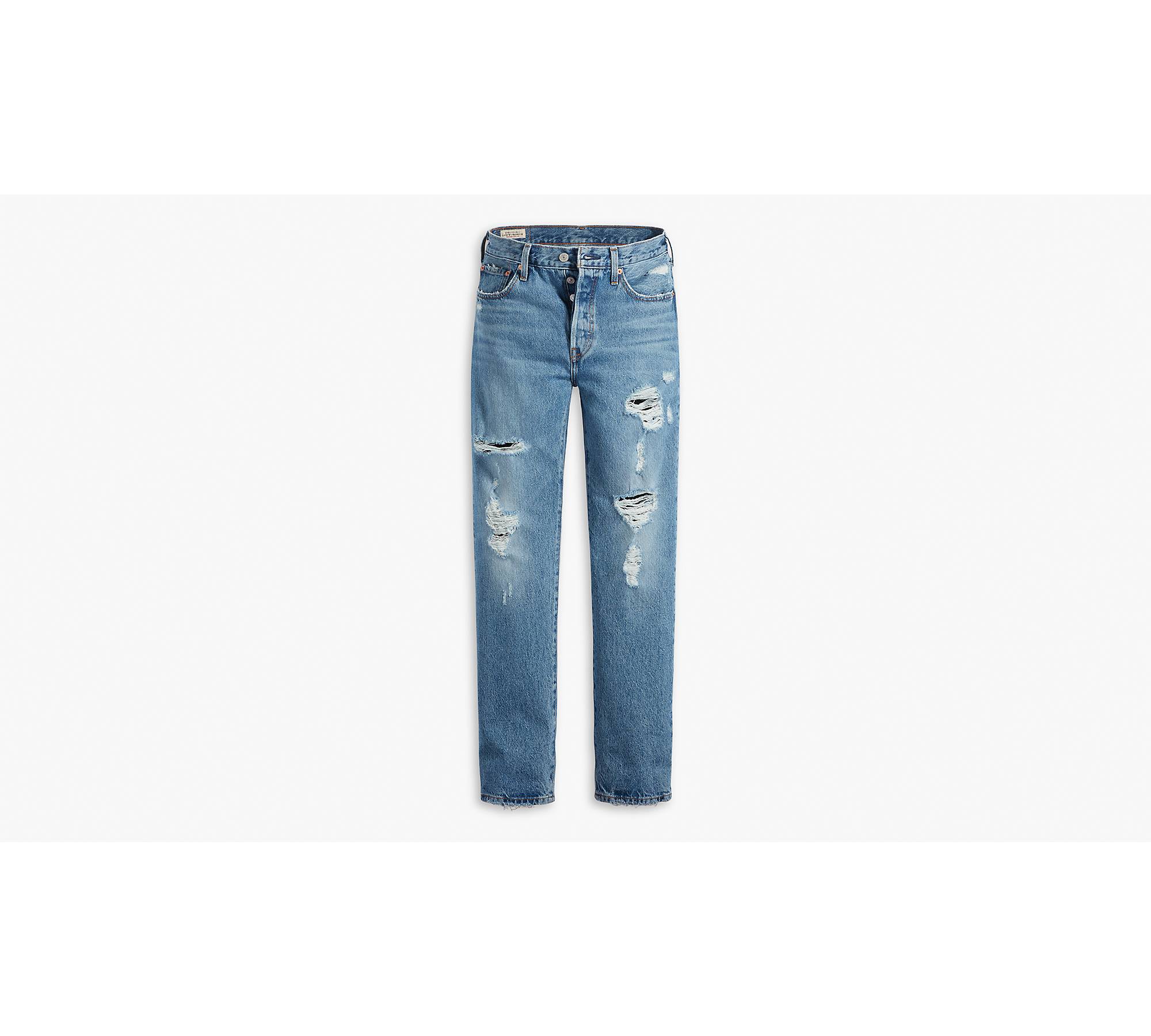 Levi's 501 Jeans For Women Jeans 12501 0413 Z7310 White Worn In