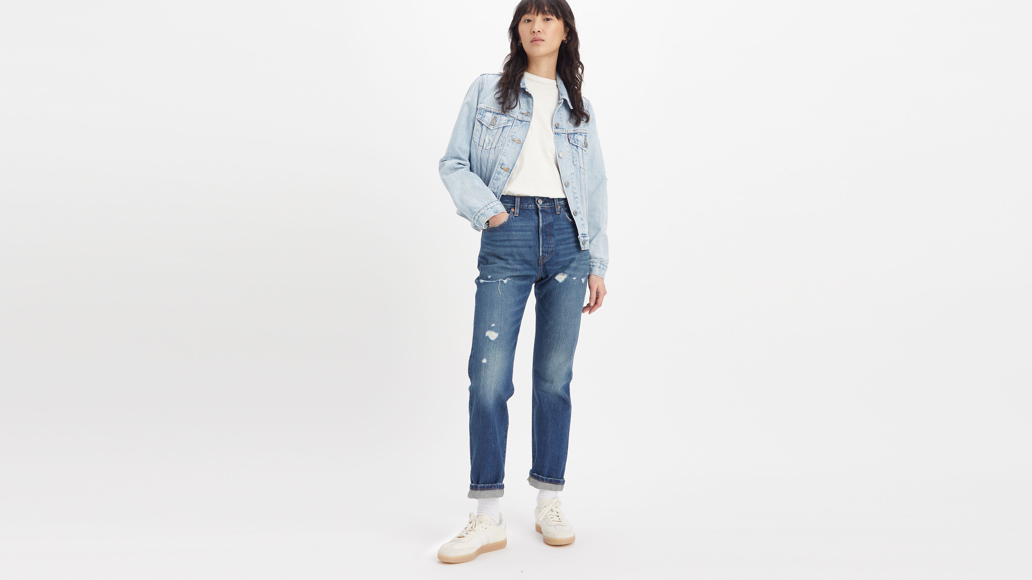 501® Original Selvedge Jeans - Blue | Levi's® GE