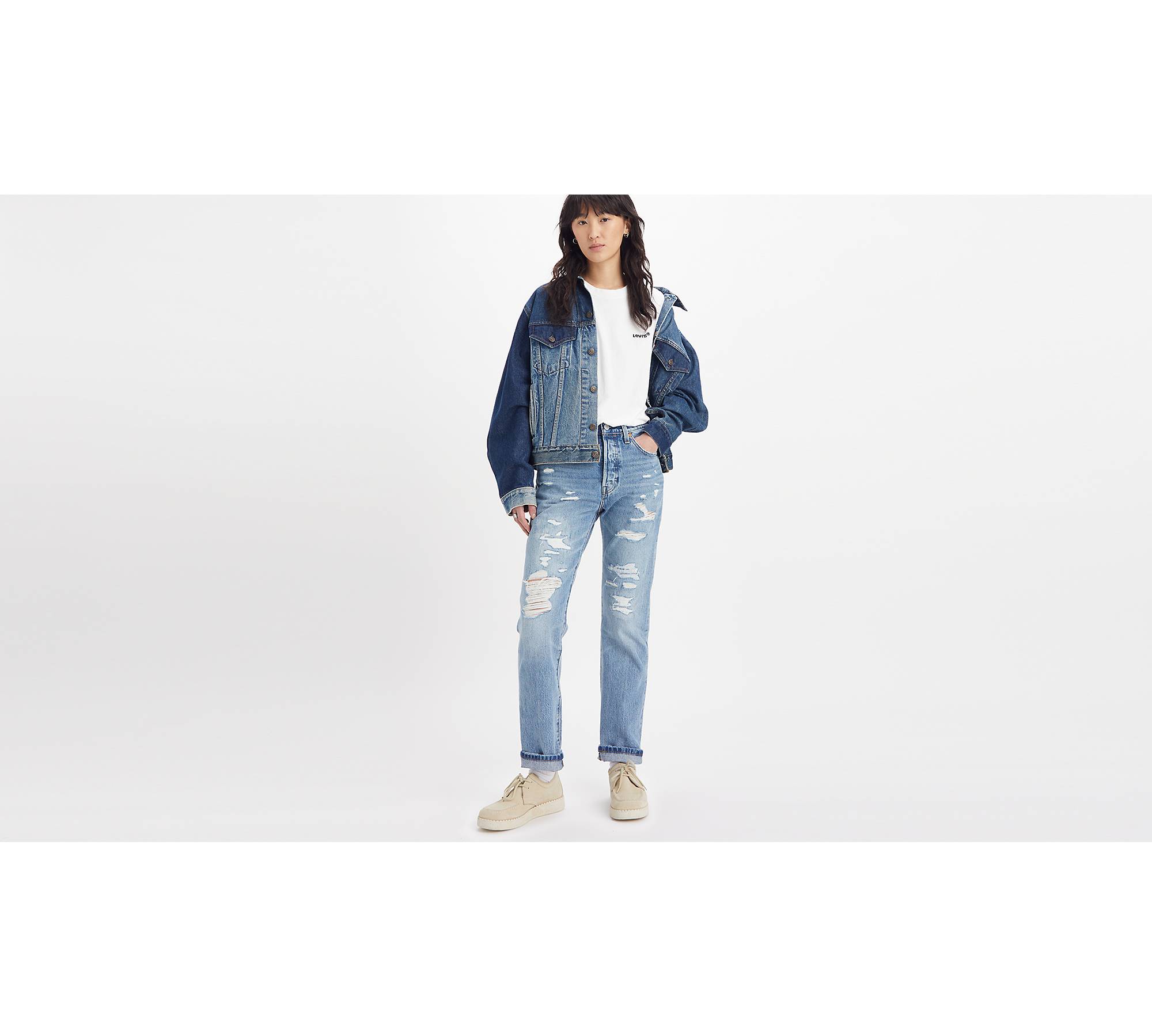 501® Original Selvedge Jeans - Blue | Levi's® FR