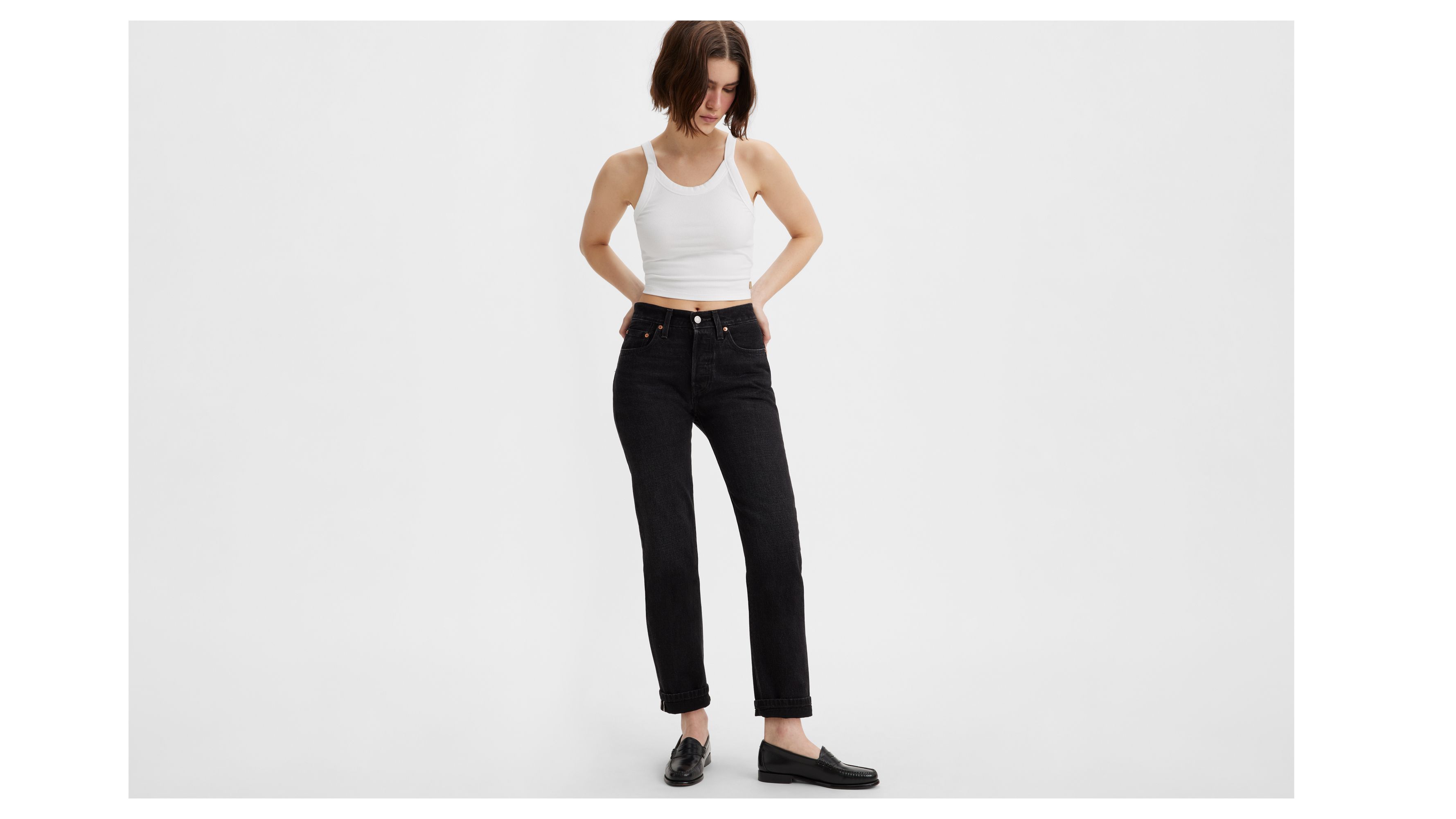 Levis 501 on sale black women