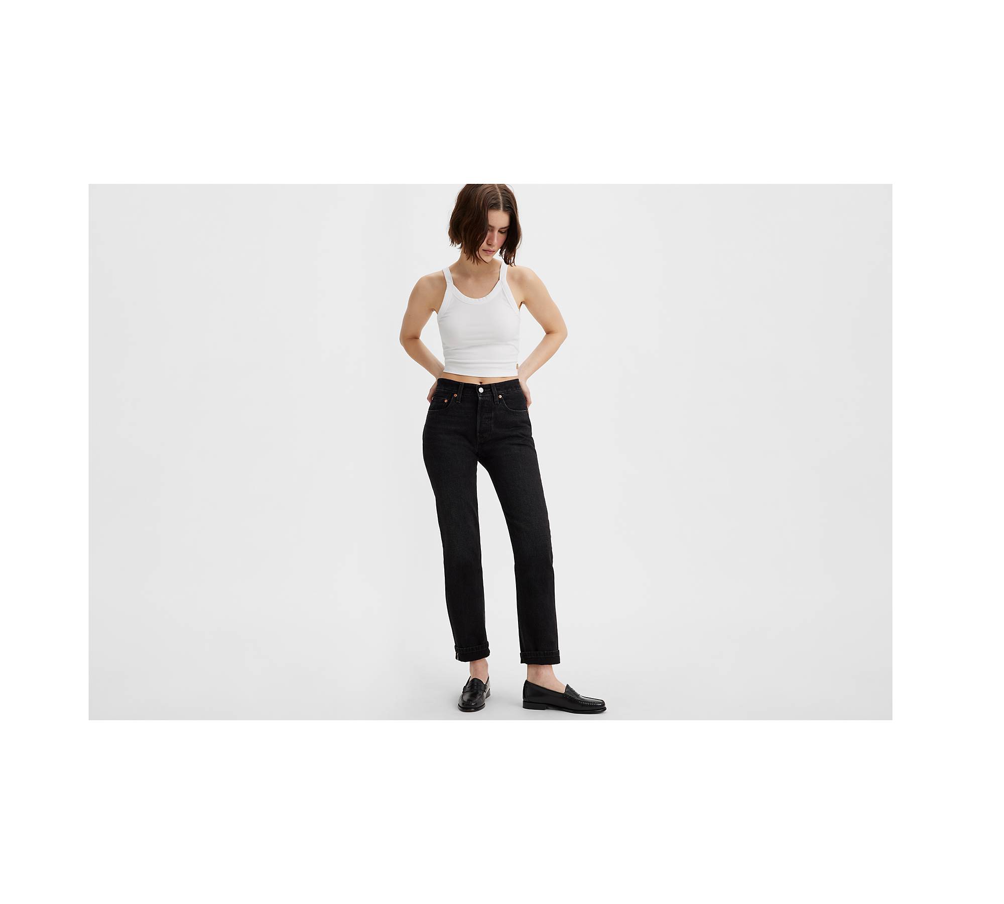 501® Original Fit Selvedge Women's Jeans - Black | Levi's® US