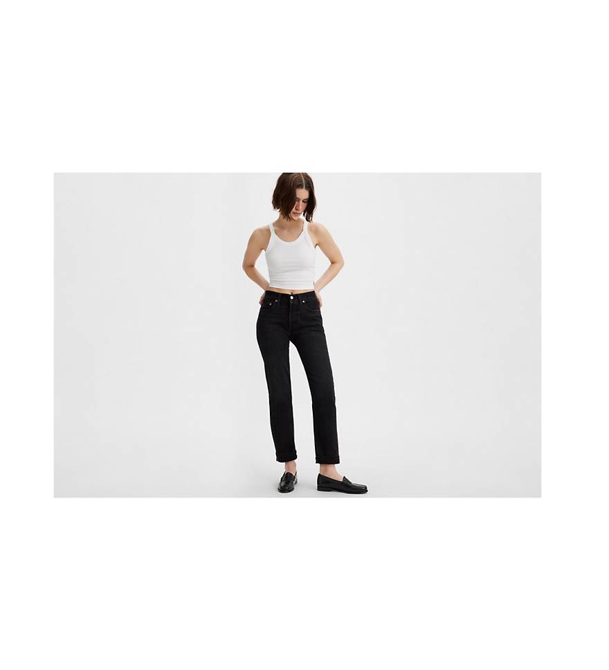 501® Original Fit Selvedge Women's Jeans - Black | Levi's® US