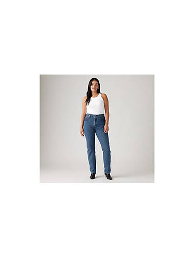 리바이스 Levi 501 Original Fit Womens Jeans,Shout Out Stone - Medium Wash