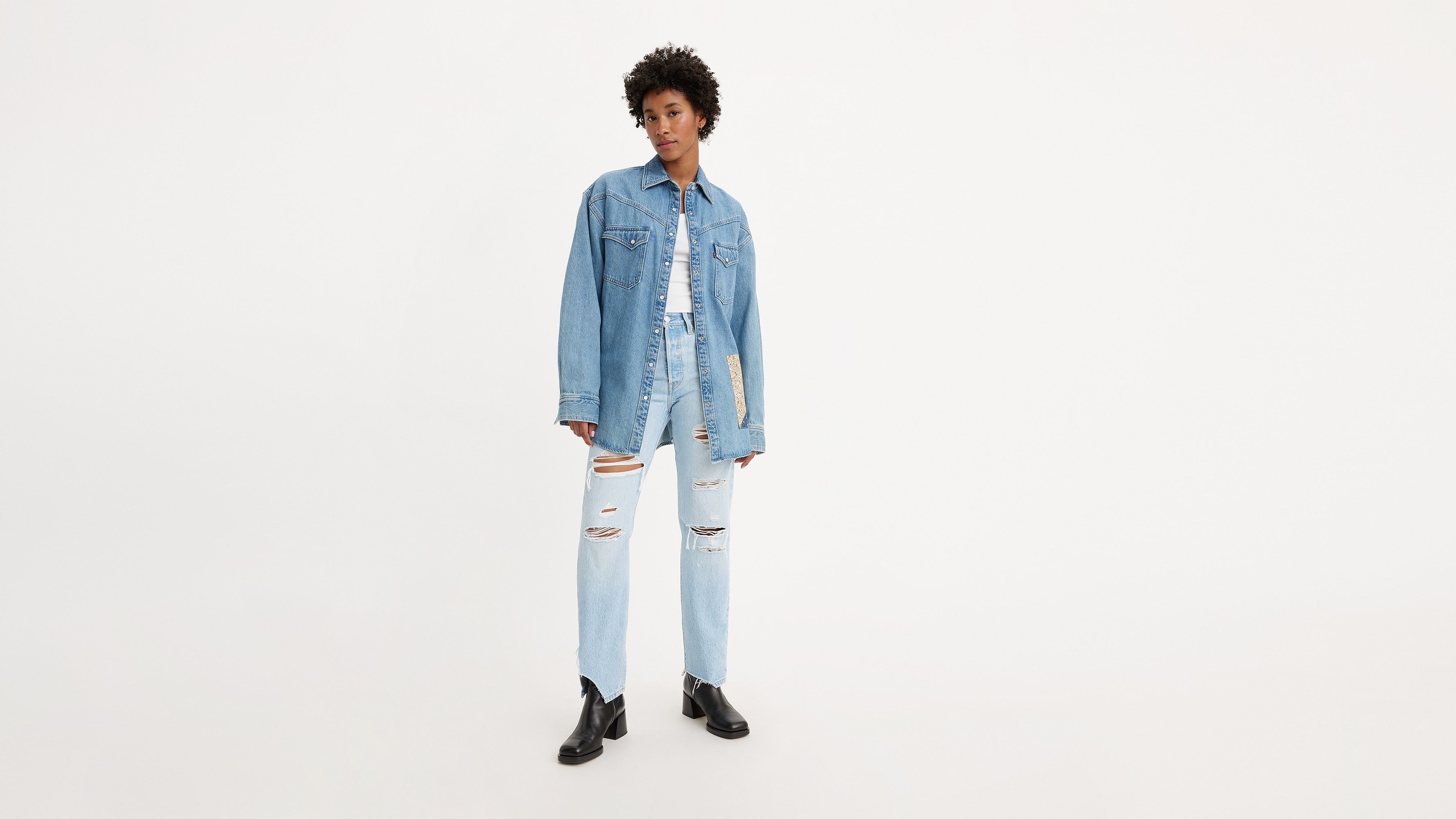 501 jeans Supreme x Levi's Blue size 25 US in Denim - Jeans - 21646975