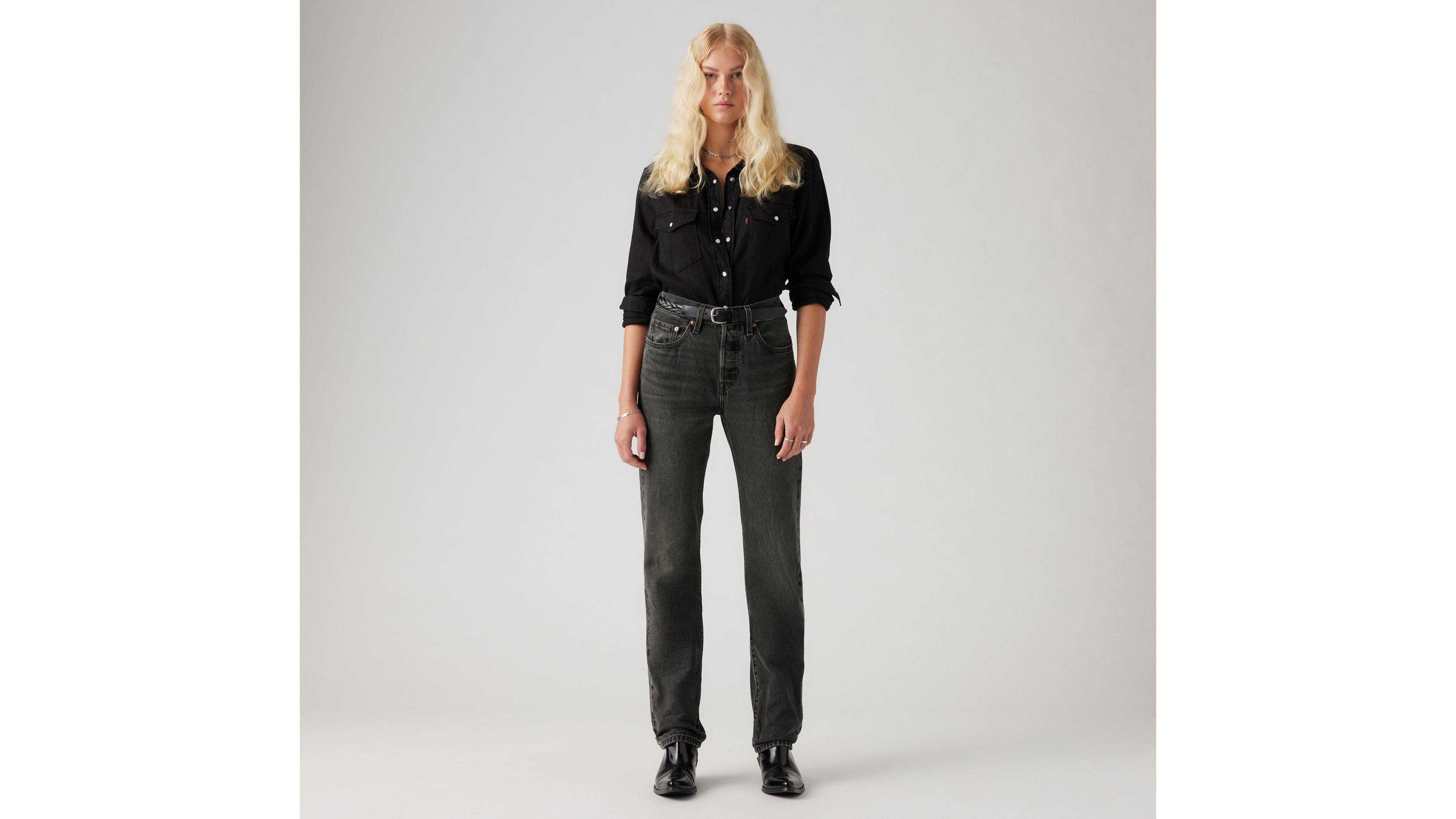 Jean noir best sale femme levis