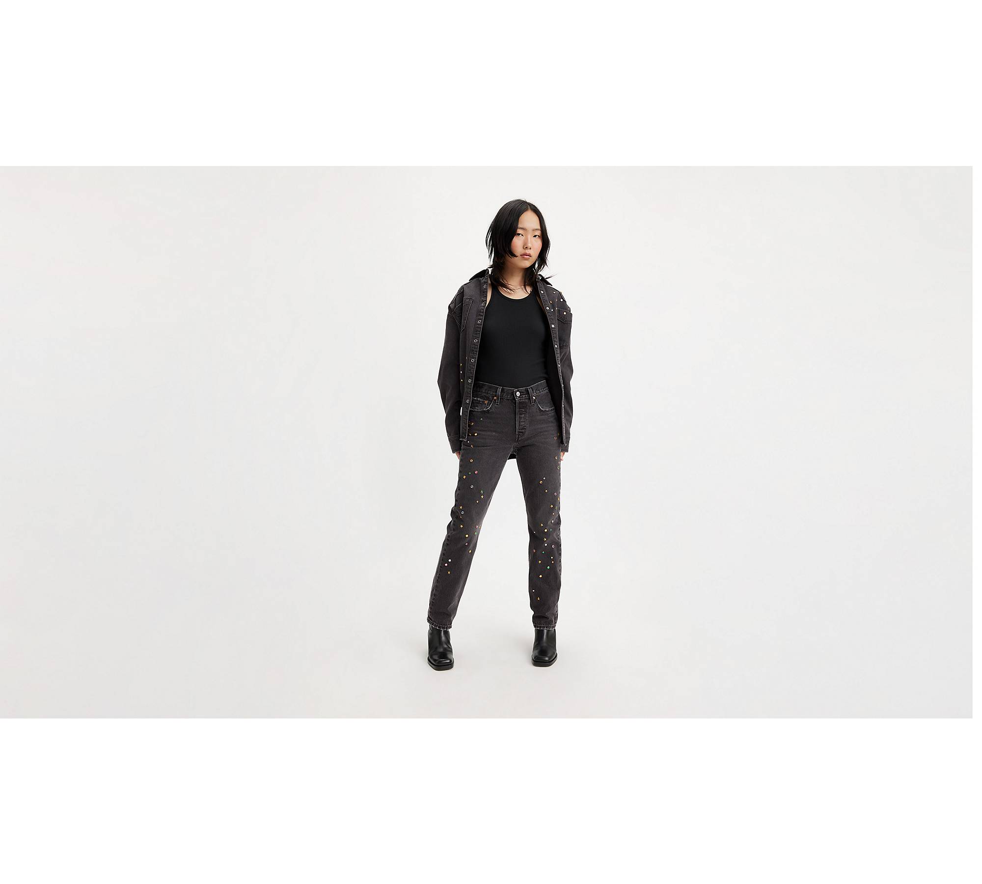 501® Original Fit Studded Women's Jeans - Black