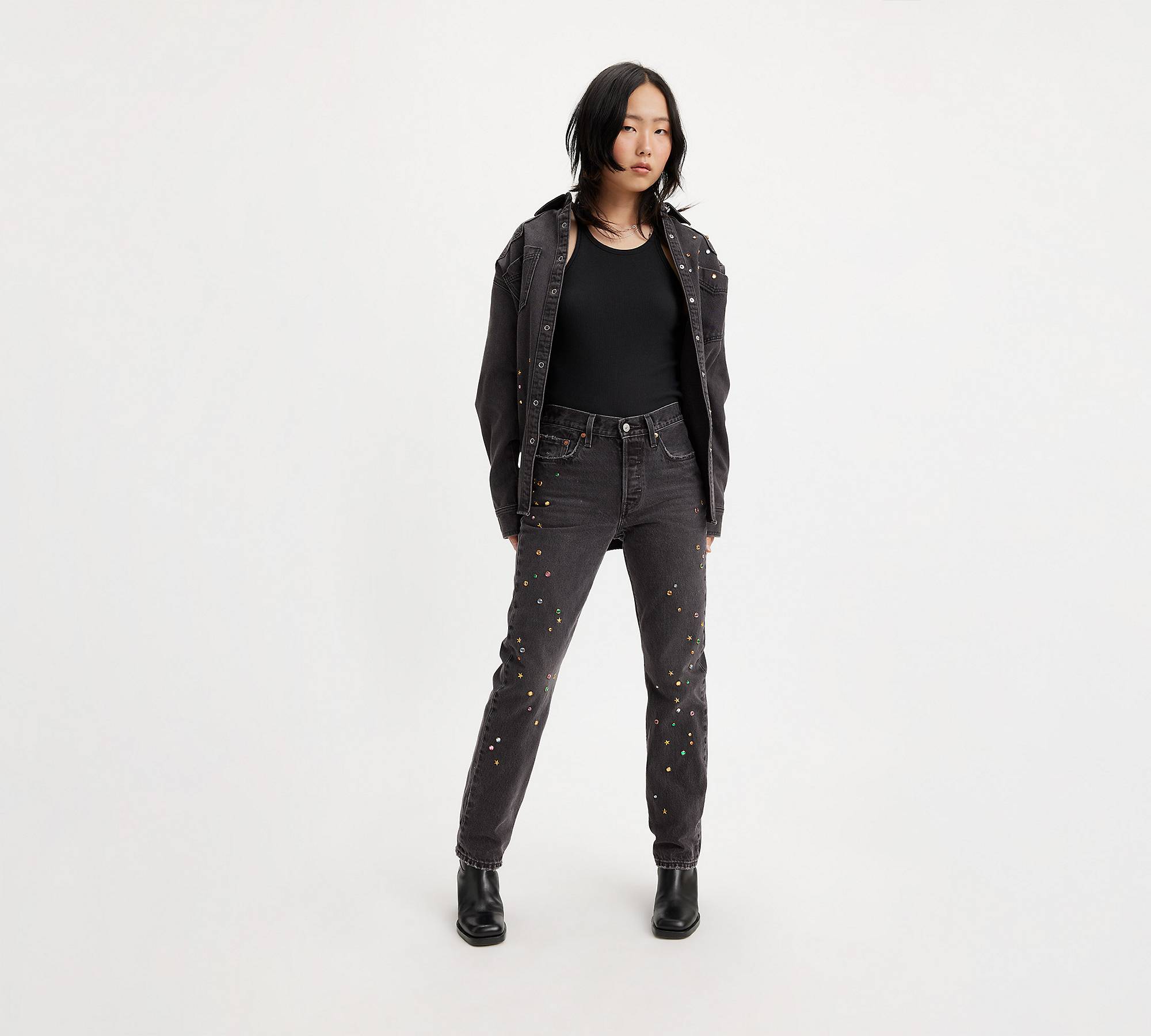 501® Original Fit Studded Women's Jeans - Black