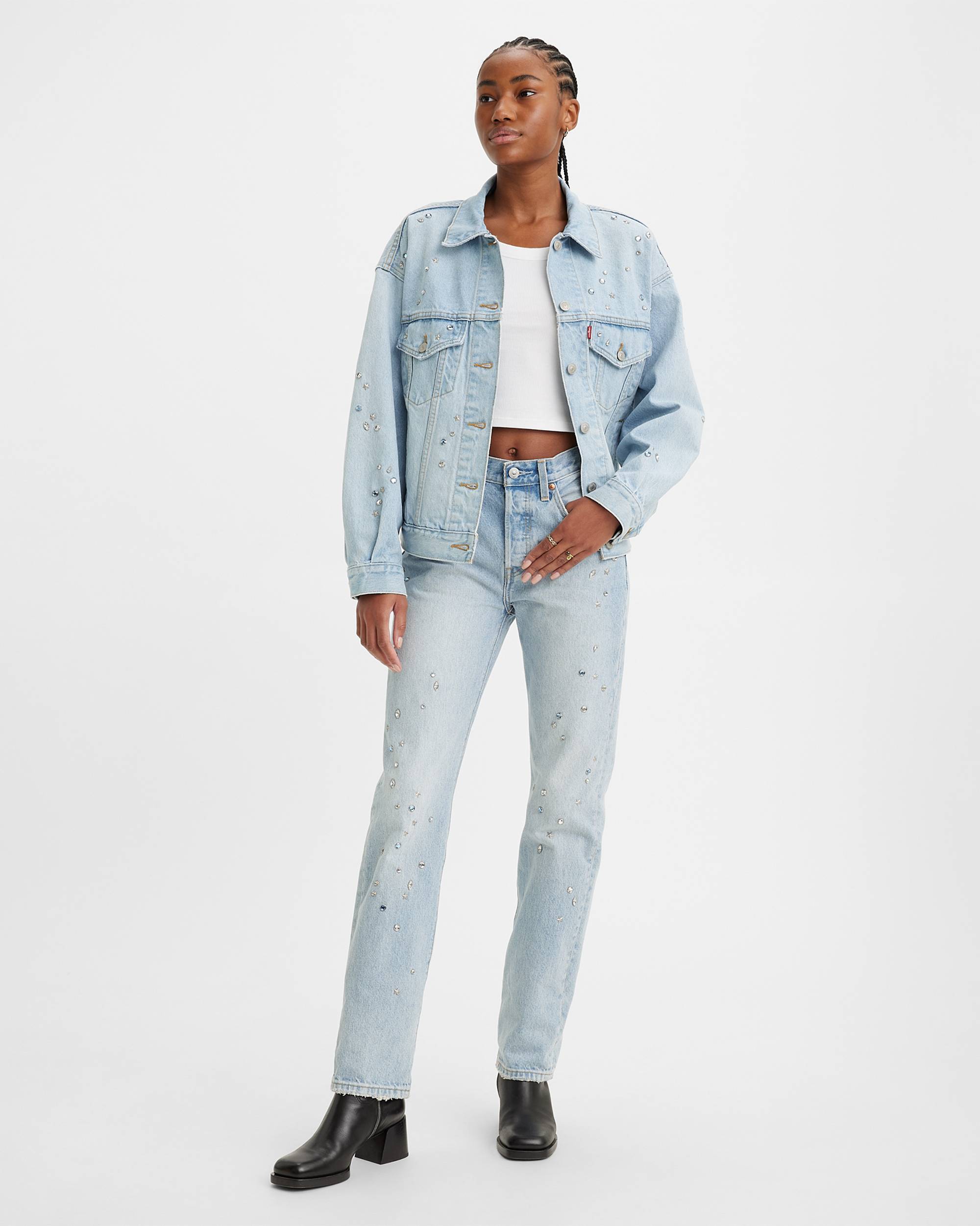 501® Original Fit Studded Women's Jeans - Light Wash 501® Original Fit Studded Women's Jeans - Light Wash