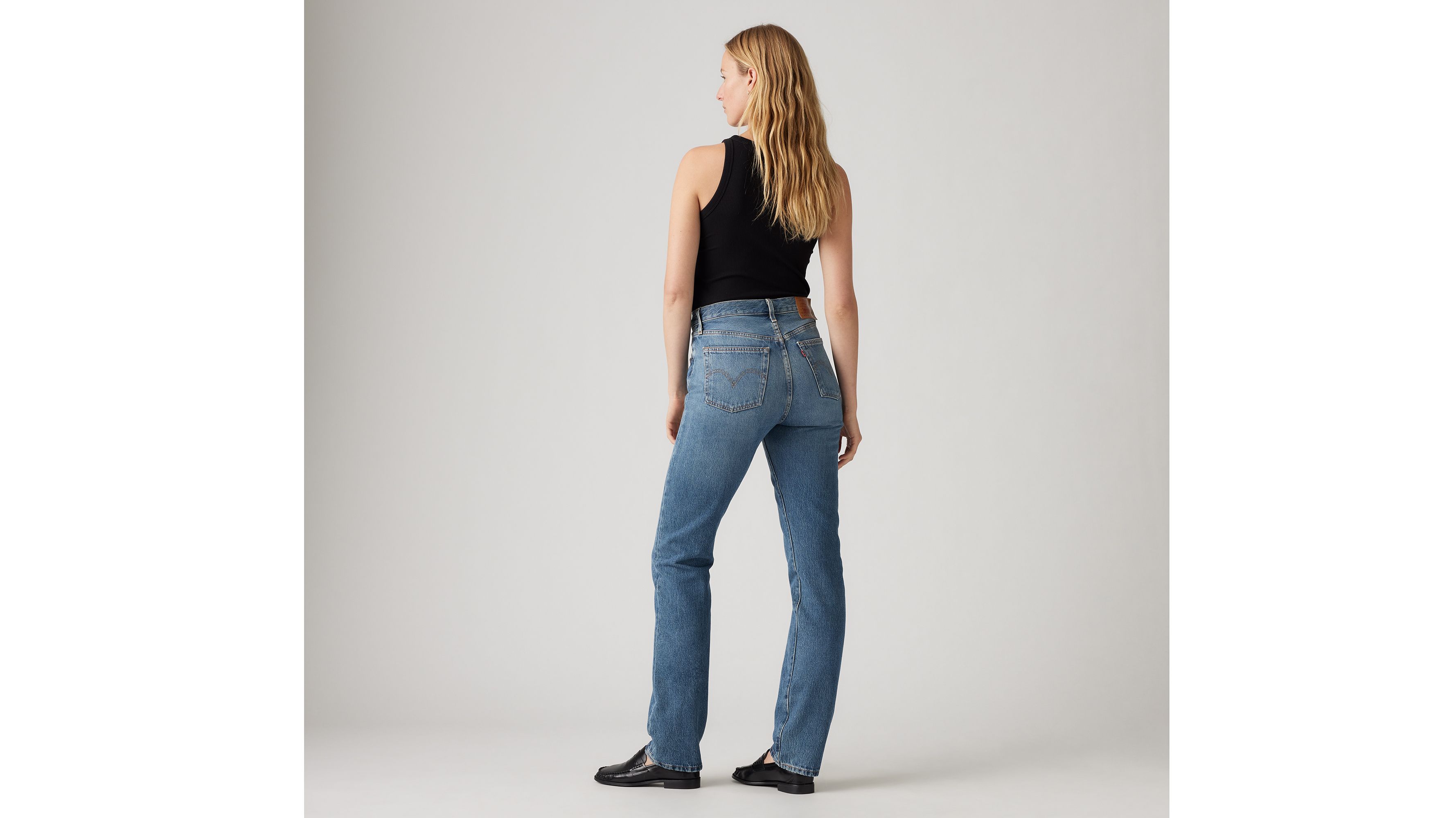 Levi's 501 Original Fit Plant Based Women's Jeans 33x30 In Blue From Green