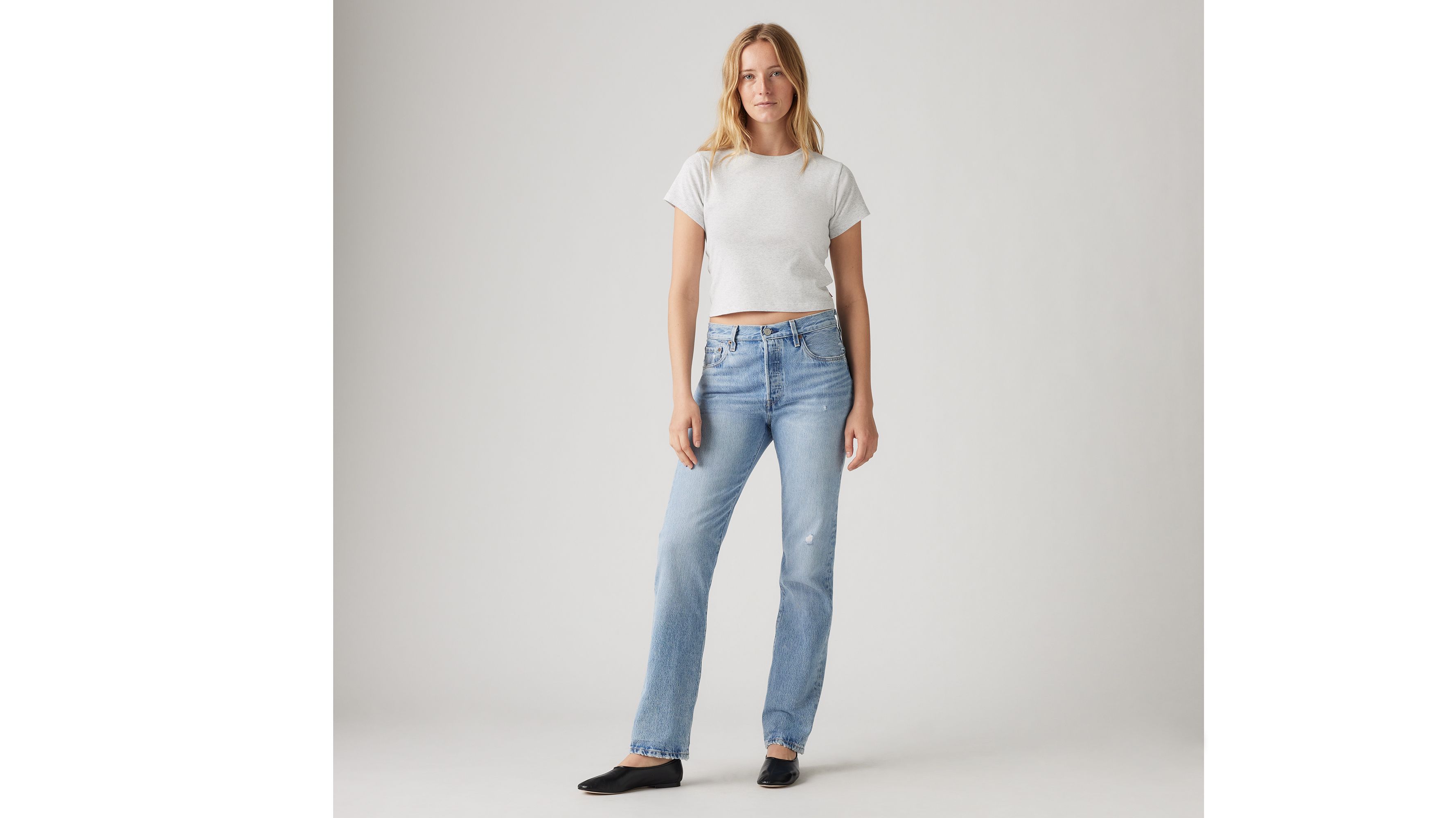 Levi's 501 Original Fit Plant Based Women's Jeans 31x30 In Indigo Botanics