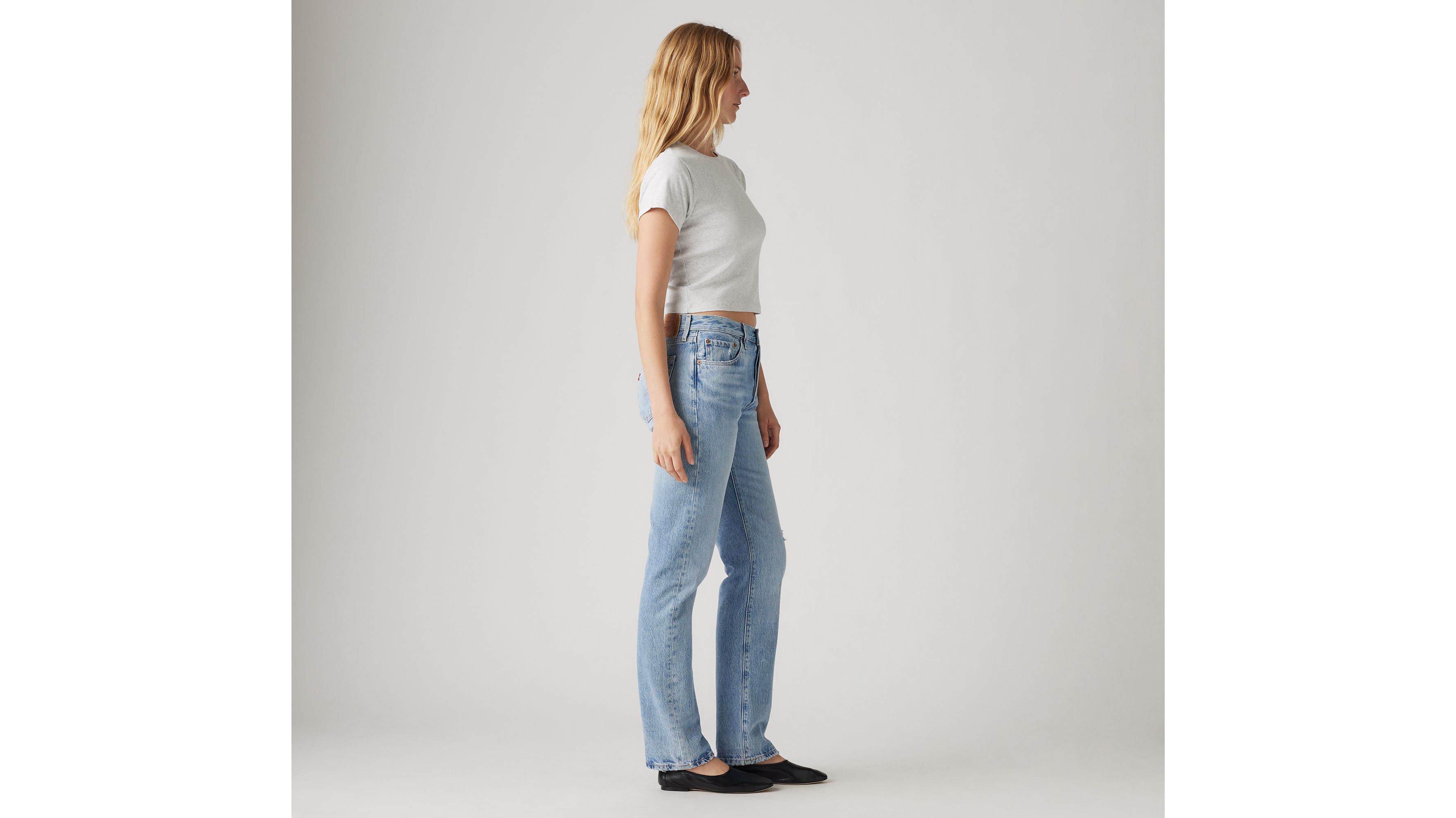 Levi's 501 Original Fit Plant Based Women's Jeans 31x30 In Indigo Botanics