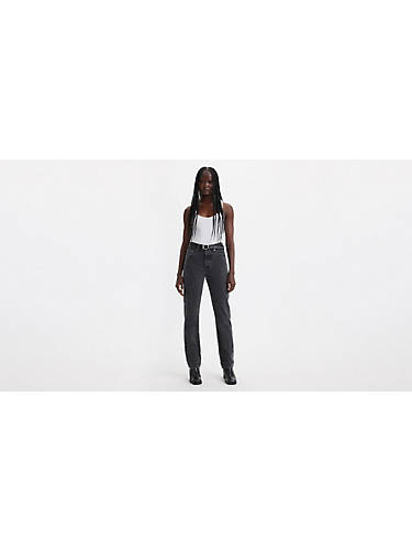 리바이스 Levi 501 Original Fit Womens Jeans,Radical Relic - Black