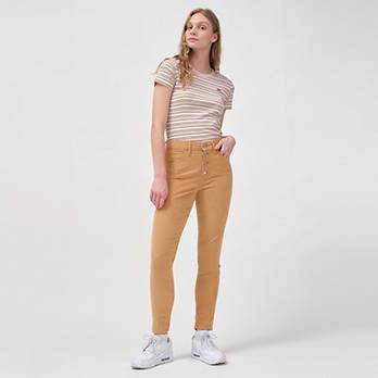 721 Corduroy High Rise Button Front Skinny Women's Pants - Brown | Levi ...
