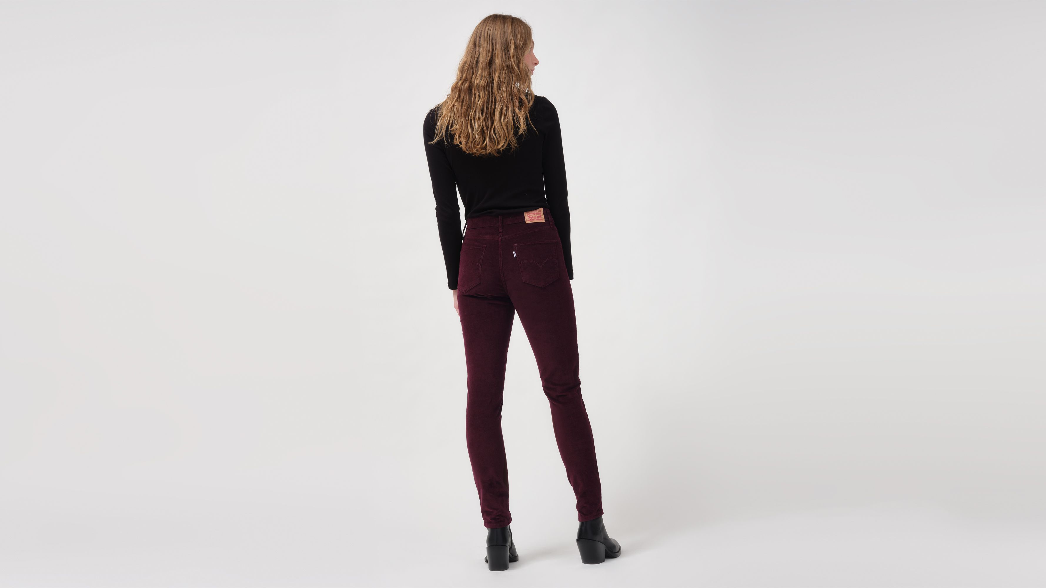 corduroy high rise pants