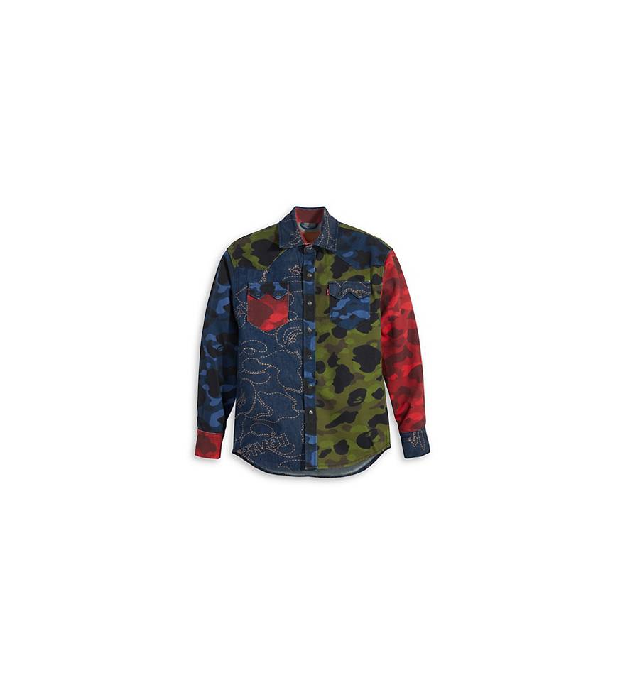 Levi's® X Bape Madras Plaid Western Shirt - Multi-color | Levi's® US