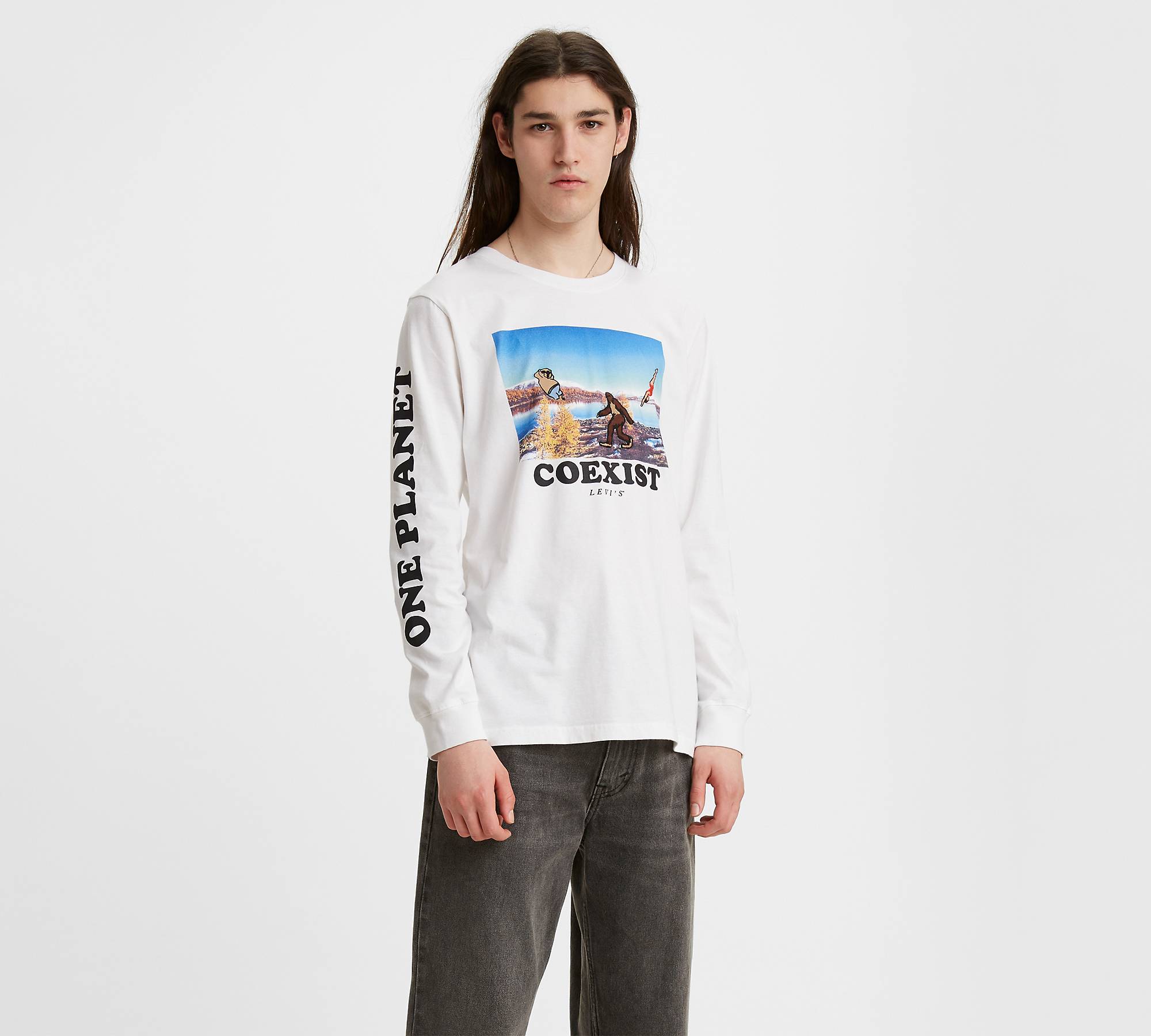 Longsleeve Relaxed Photo Graphic Tee Shirt 1