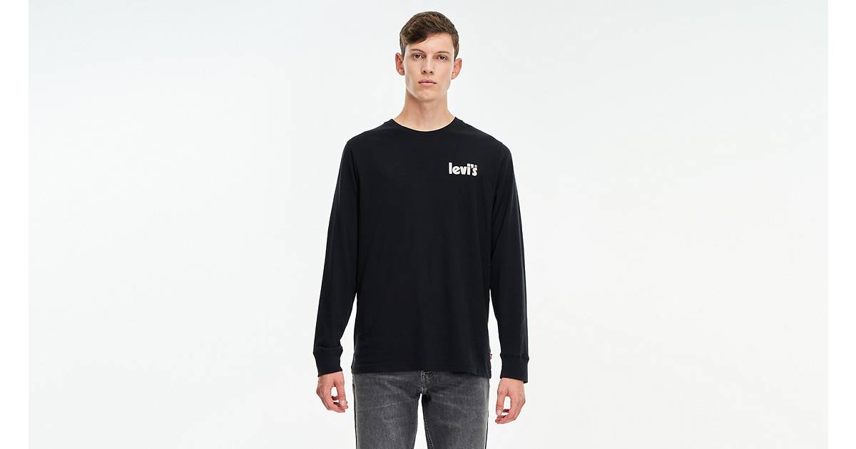 Relaxed Fit Long Sleeve Graphic T-shirt - Black | Levi's® CA