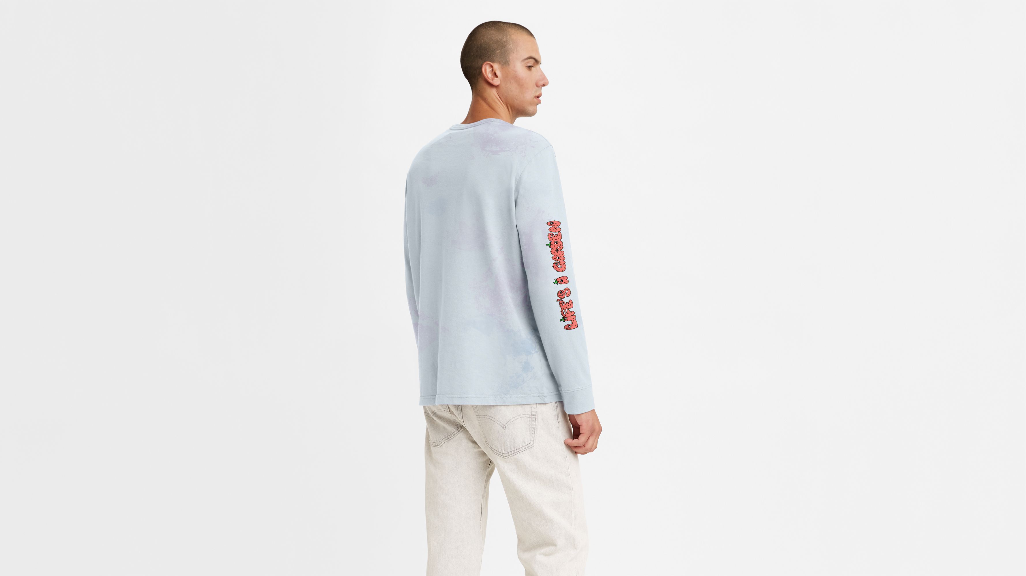 Relaxed Graphic Long Sleeve T-shirt - Blue | Levi's® CA