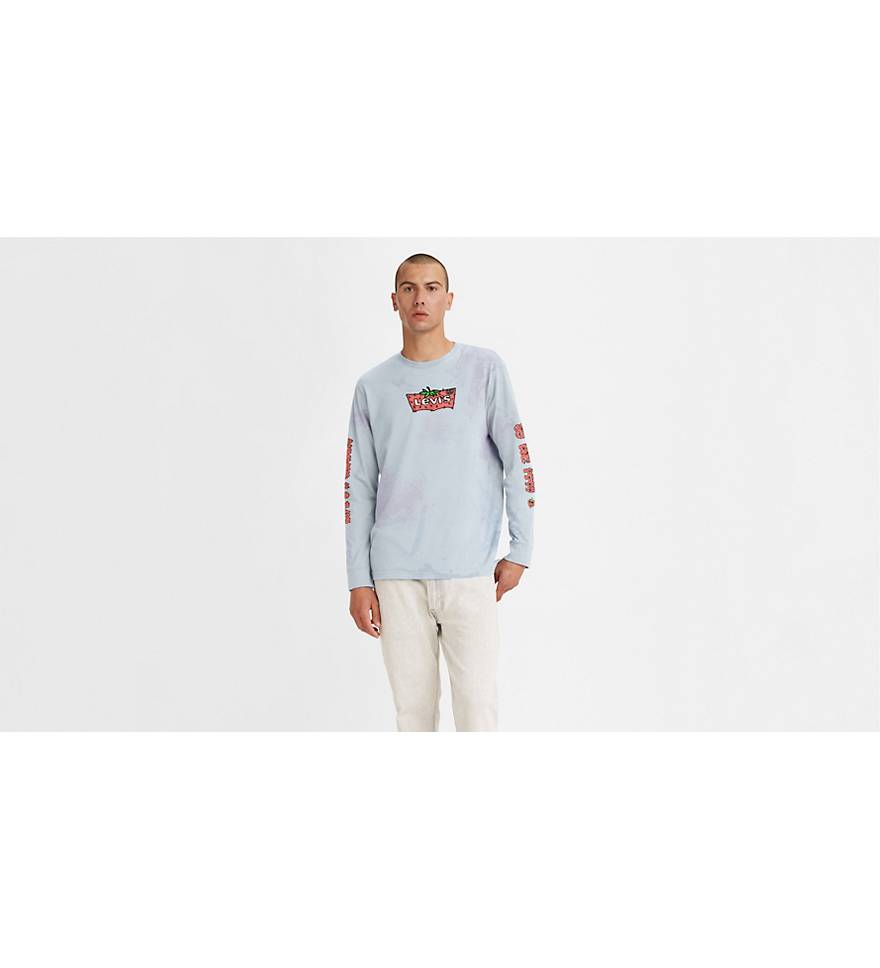 Relaxed Graphic Long Sleeve T-shirt - Blue | Levi's® US