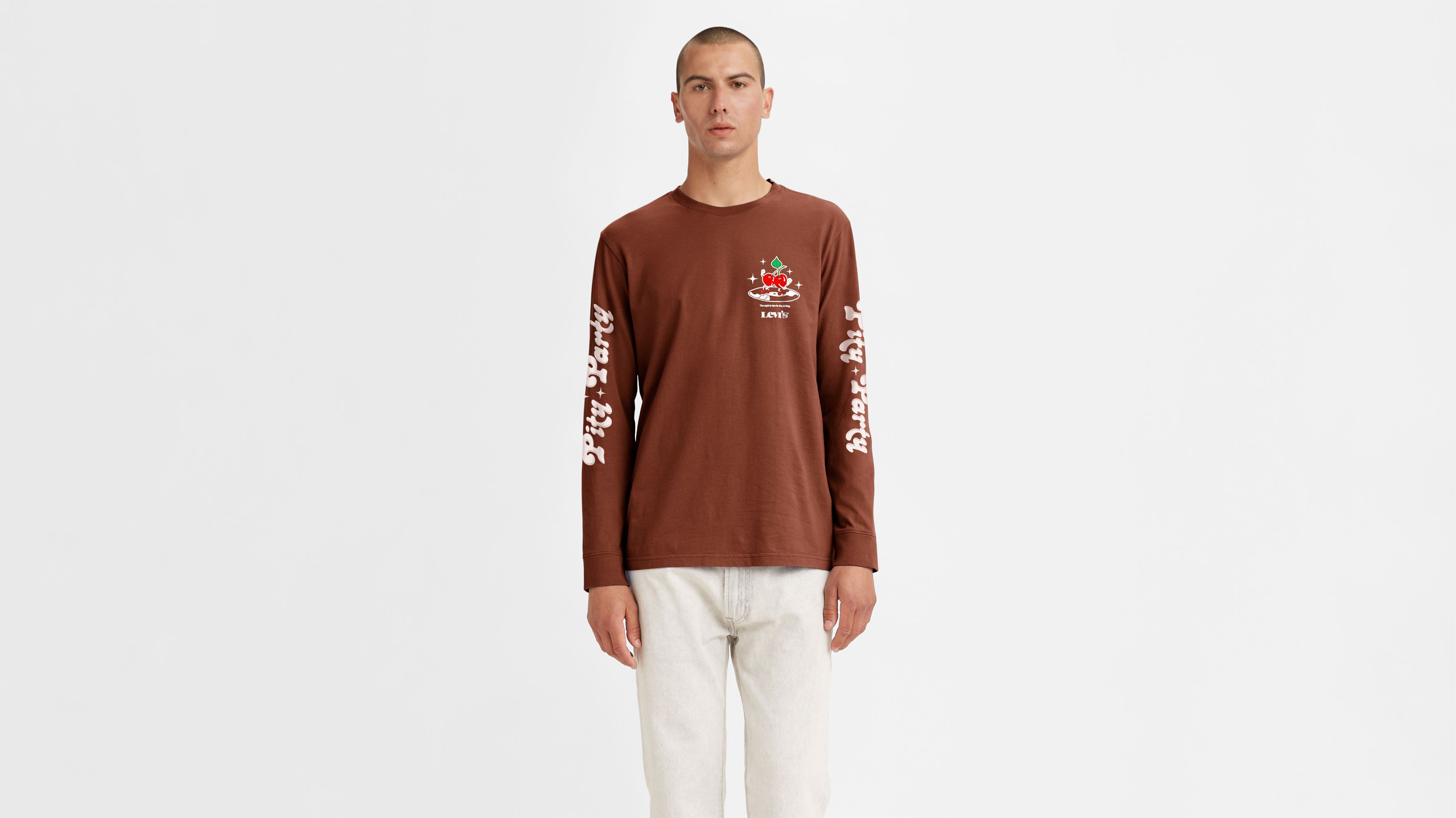 Relaxed Graphic Long Sleeve T-shirt - Red | Levi's® US