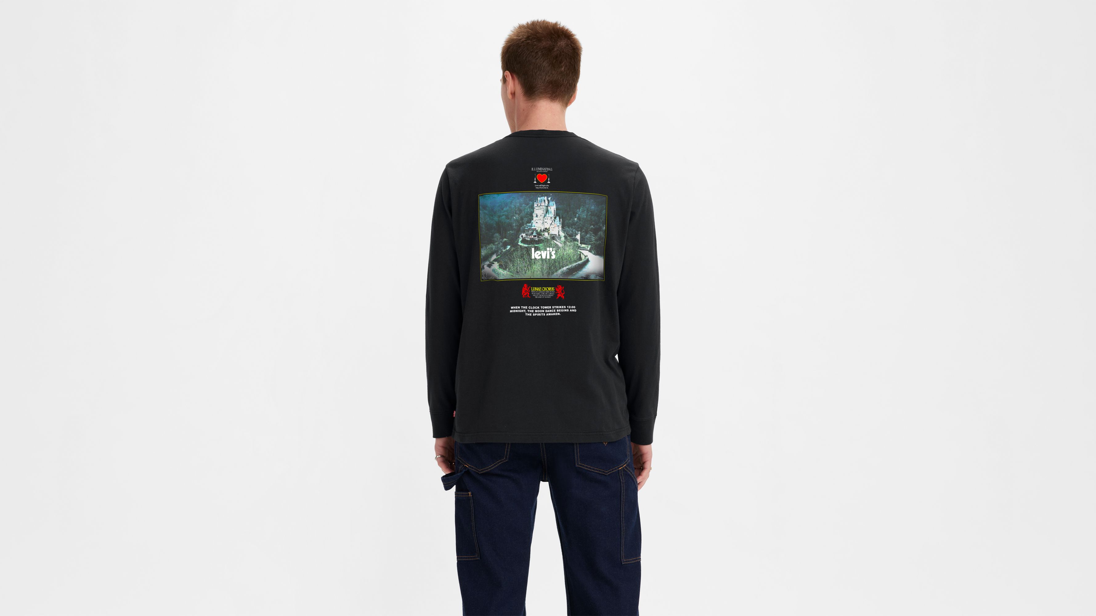 Relaxed Fit Long Sleeve Graphic T-shirt - Black | Levi's® US