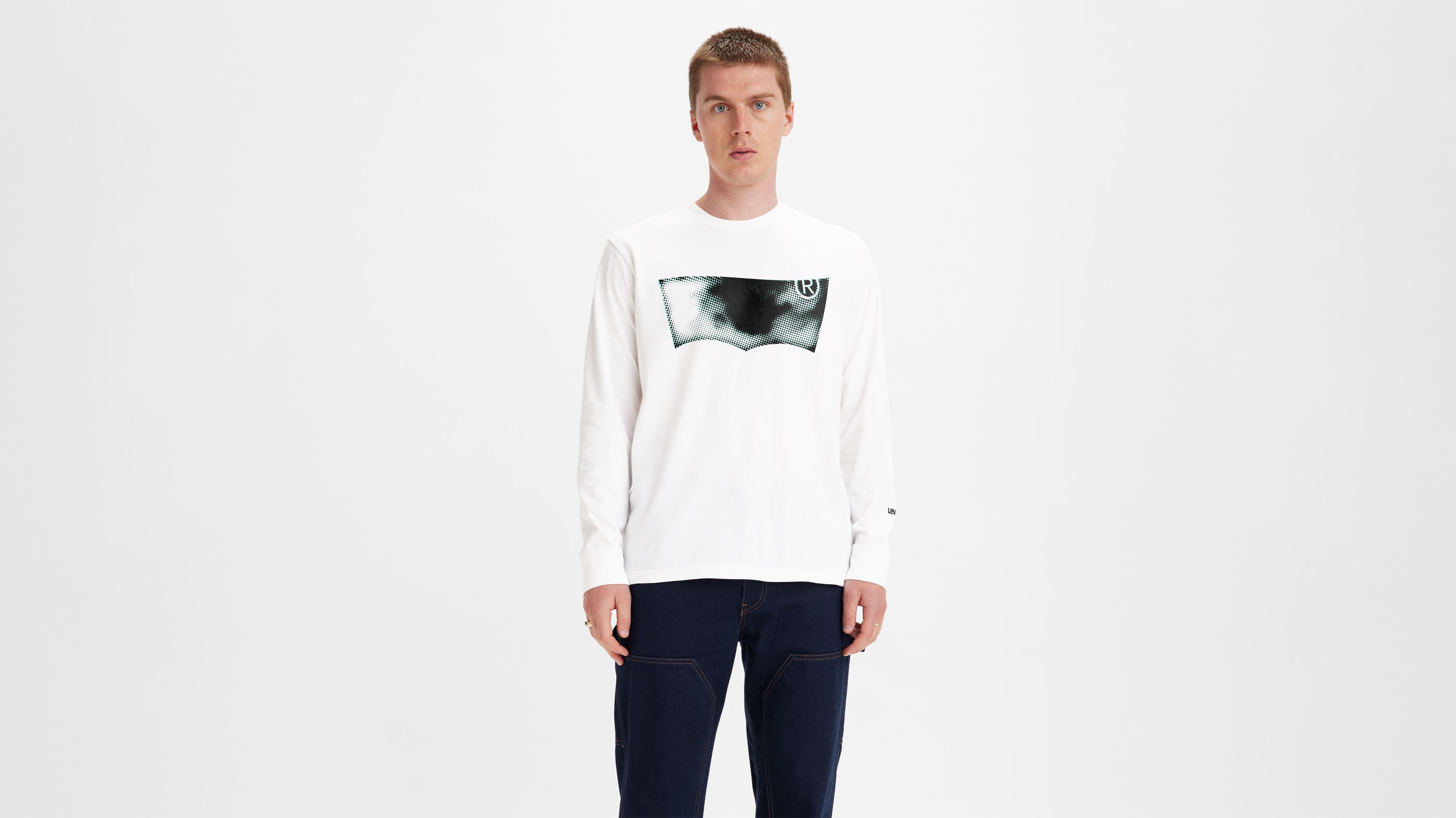 Levi's relaxed fit t-shirt with allover logo print in multi